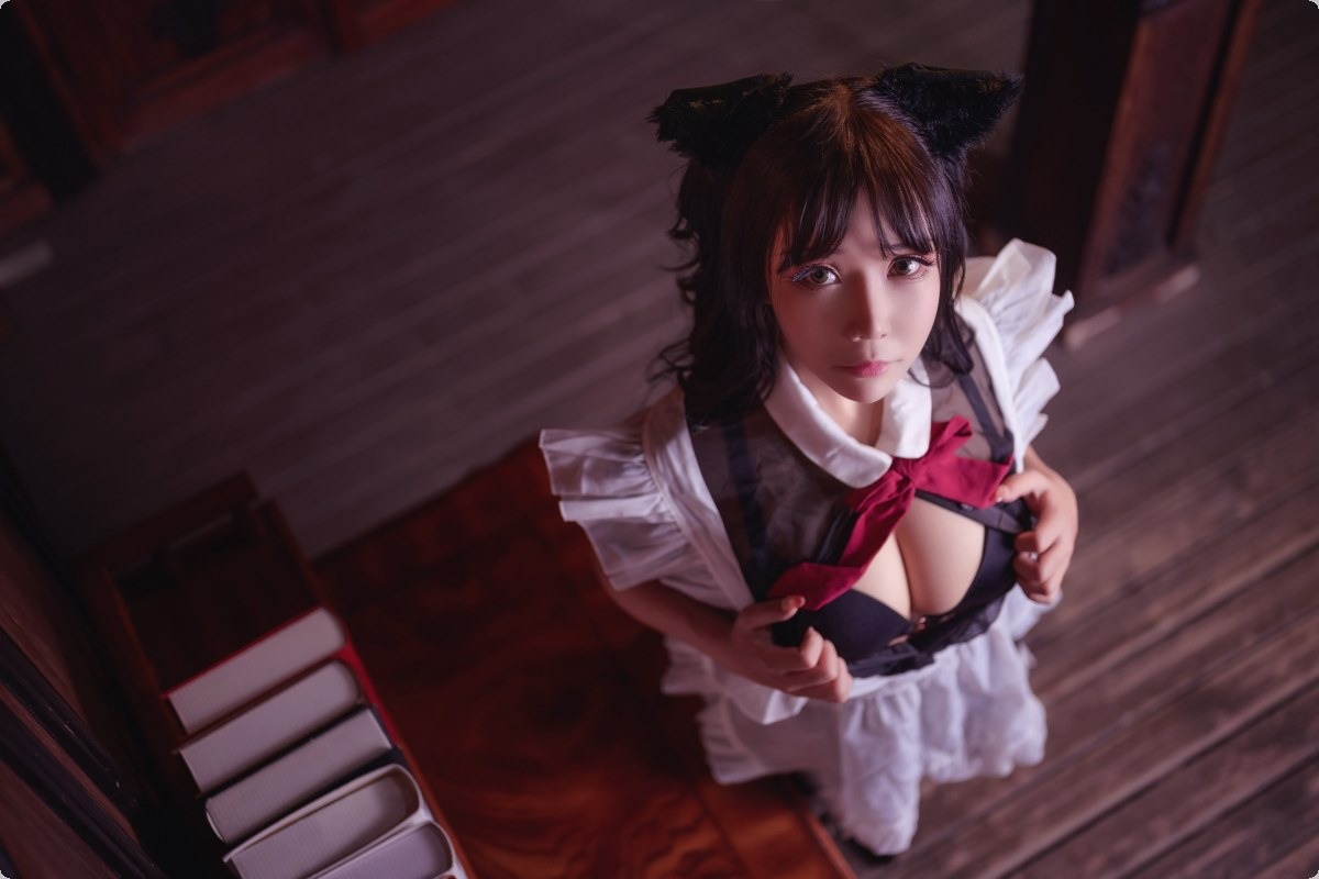 [Cos]抱走莫子 - 黑丝猫咪小女仆[44P](23)