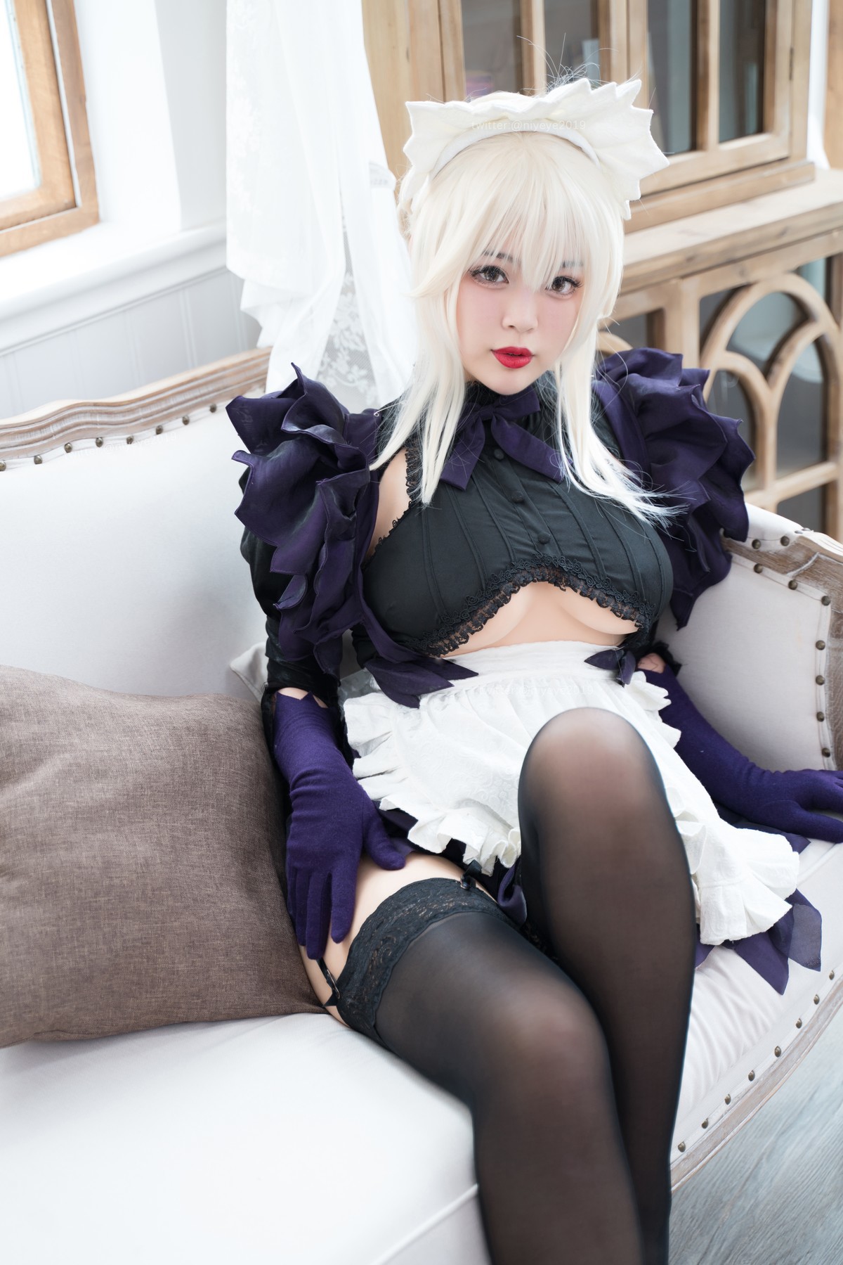 Cosplay 白烨 黑枪呆女仆(16)