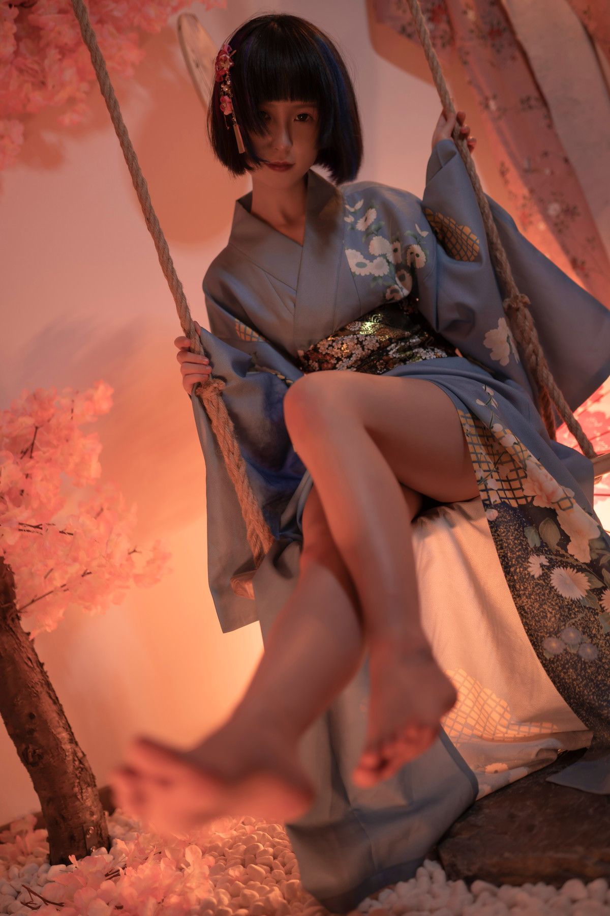 Cosplay 晕崽Zz 樱之诱惑(49)