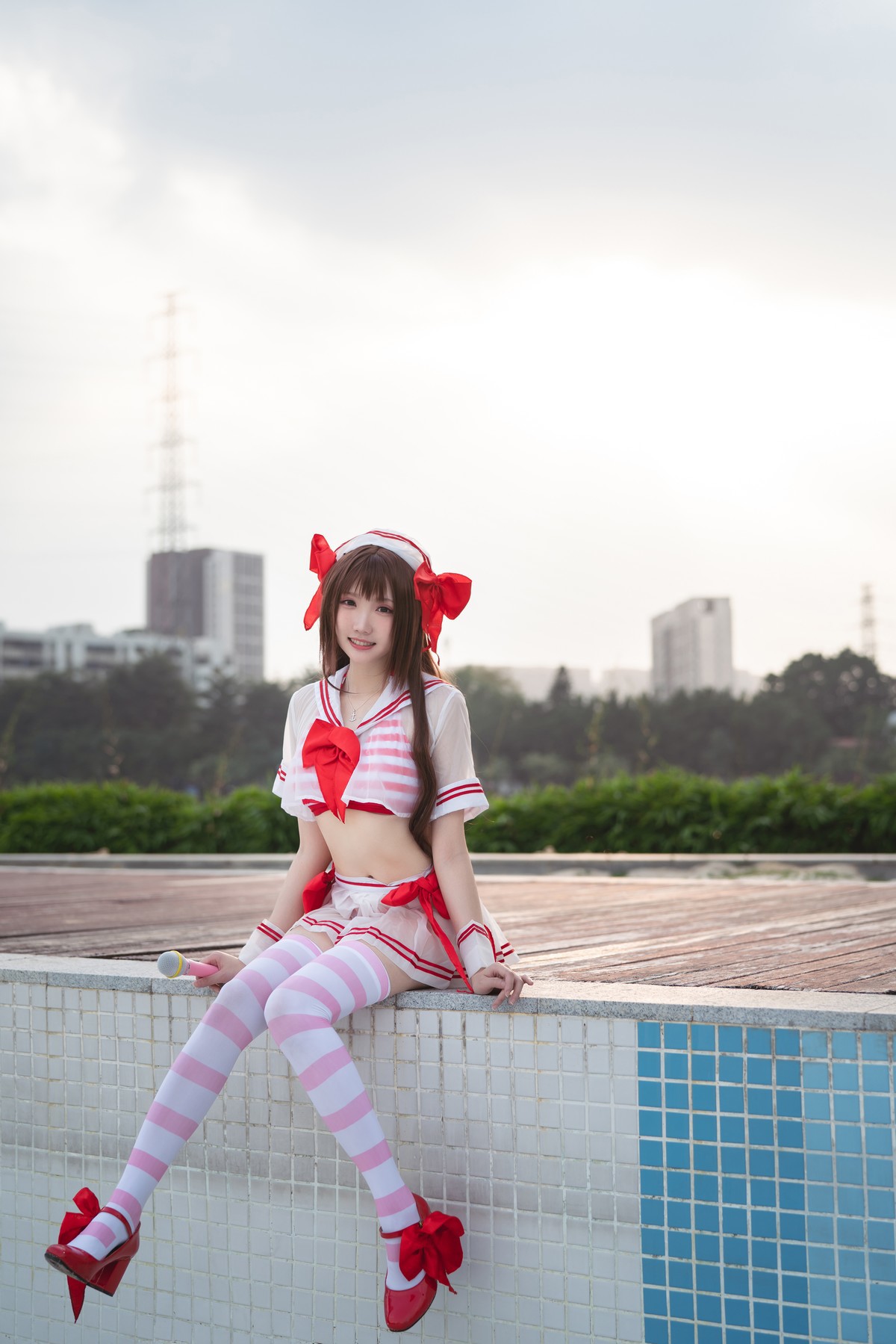 Cosplay 瓜希酱 岛村卯月 泳衣(21)