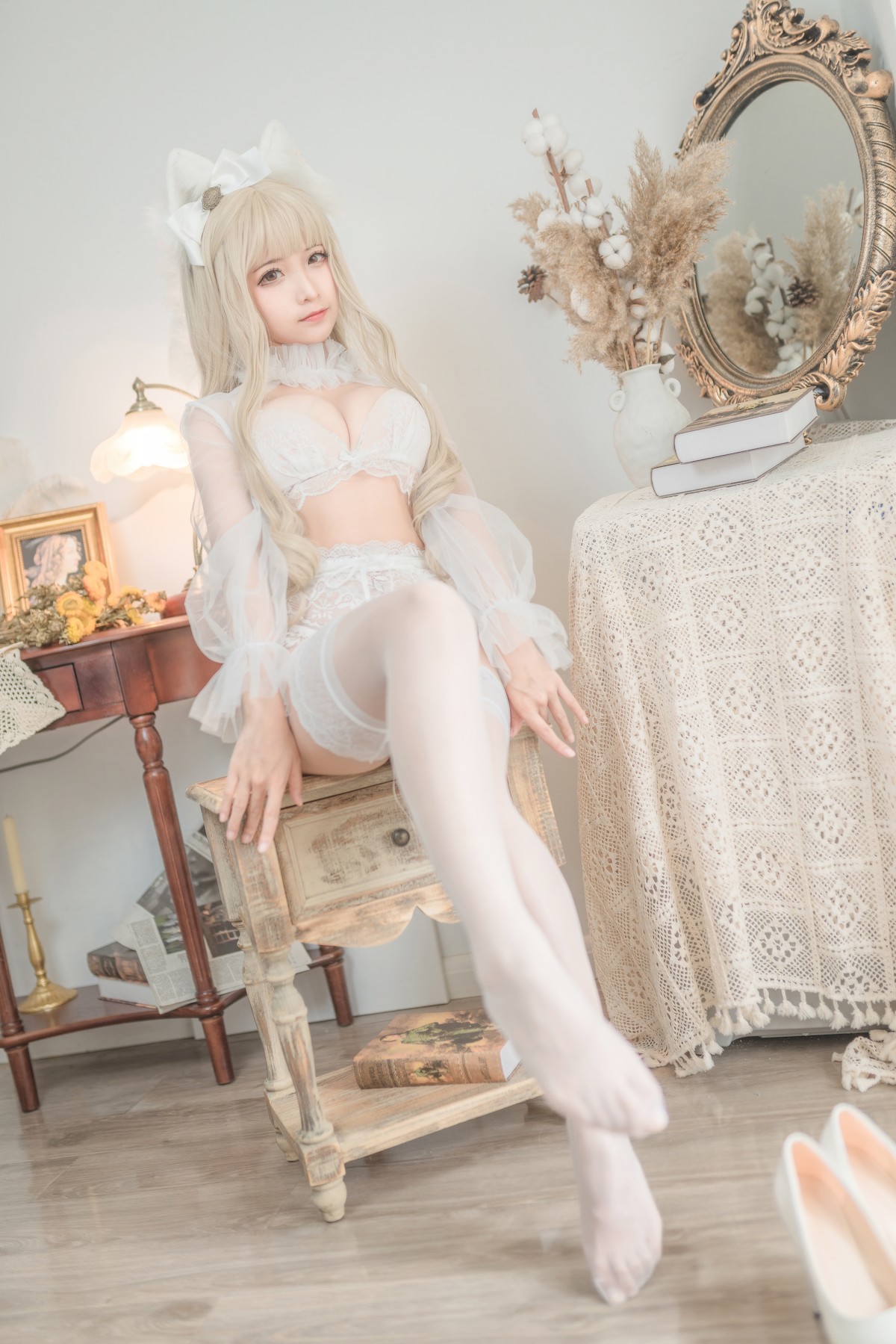 Cosplay 蠢沫沫 Chunmomo 白猫(38)
