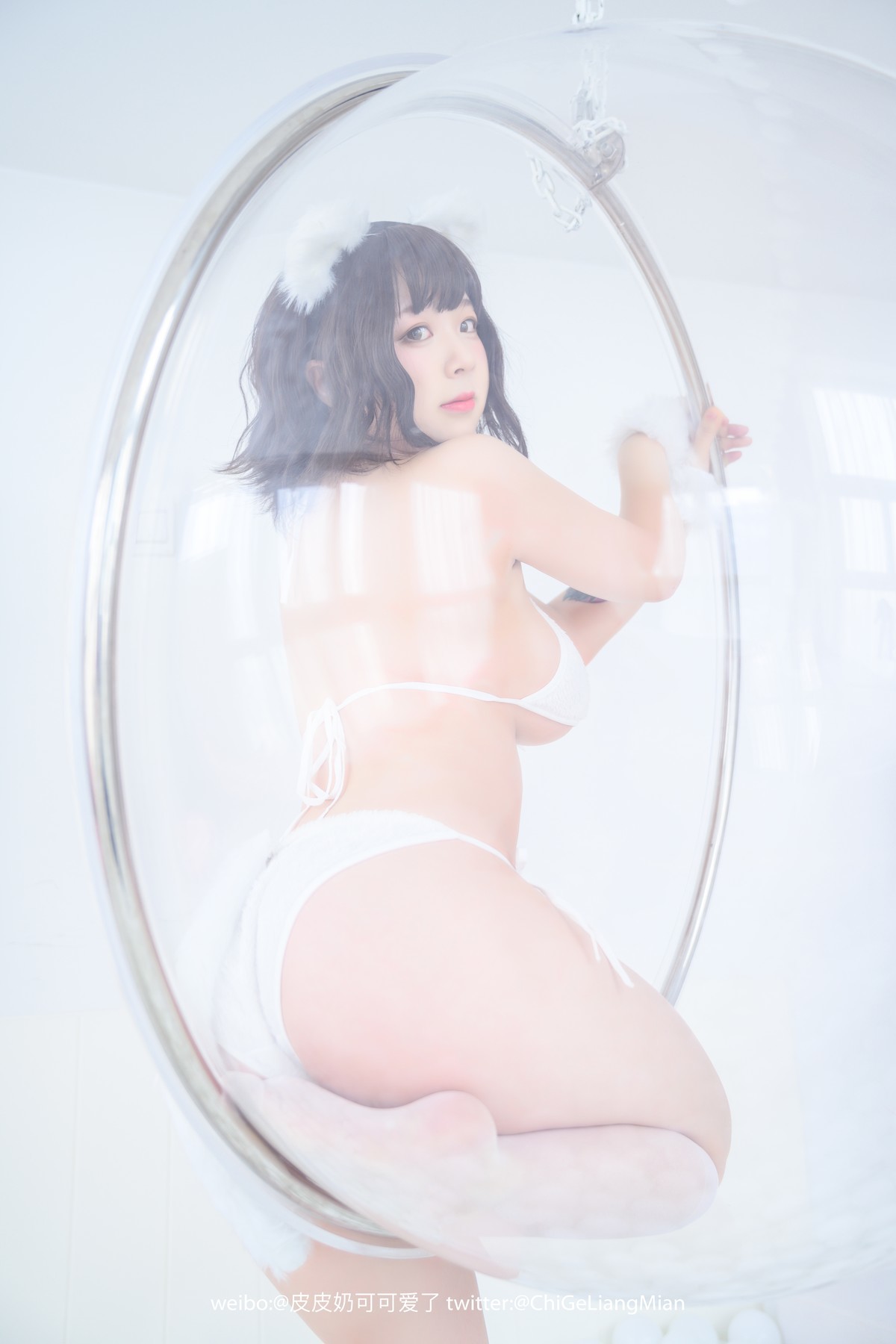 Cosplay 皮皮奶可可爱了啦 白猫(28)