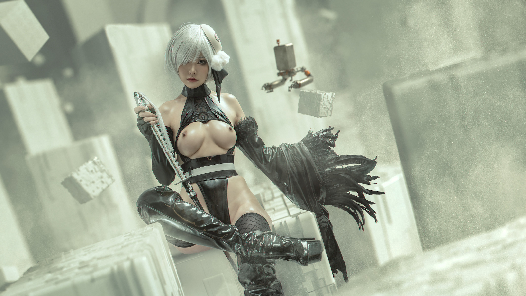 爆机少女喵小吉 Cosplay 尼尔机械纪元-人形兵器(10)