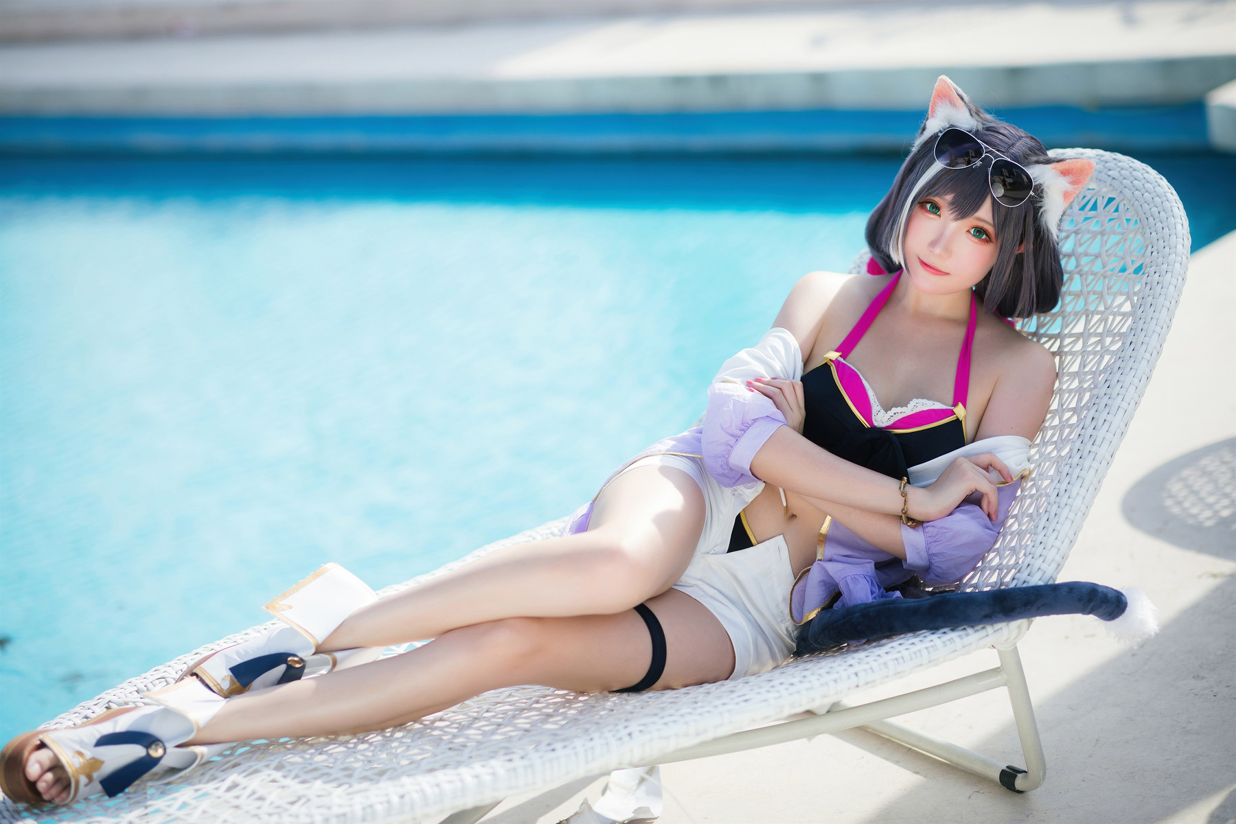 Cosplay 瓜希酱 公主连结 凯露夏日 Kyaru(8)