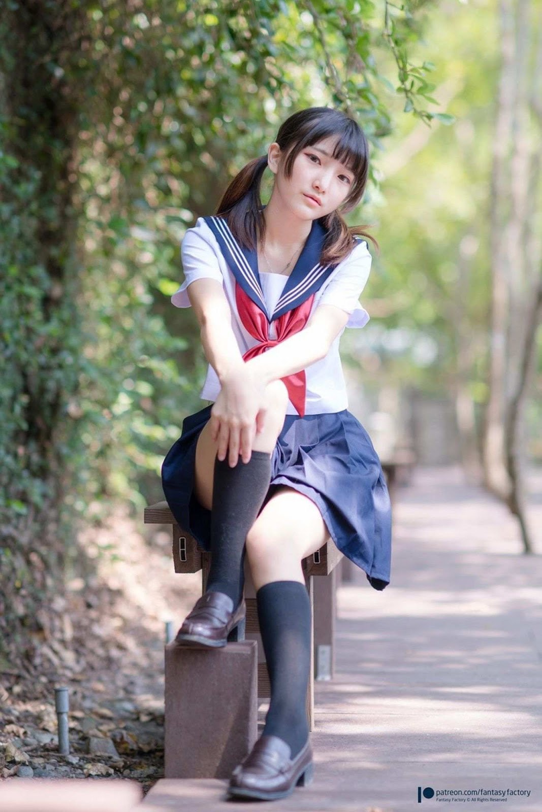 [小丁Patron] High School Girl with Pretty Pussy 皮衣濕身誘惑 (Fantasy Factory)(20)