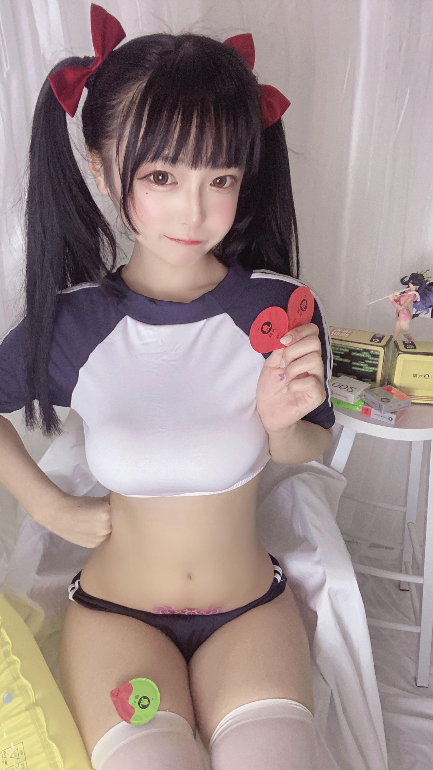 佳佳好难啊 - 蓝色吊带体操服 [40P-64MB](13)