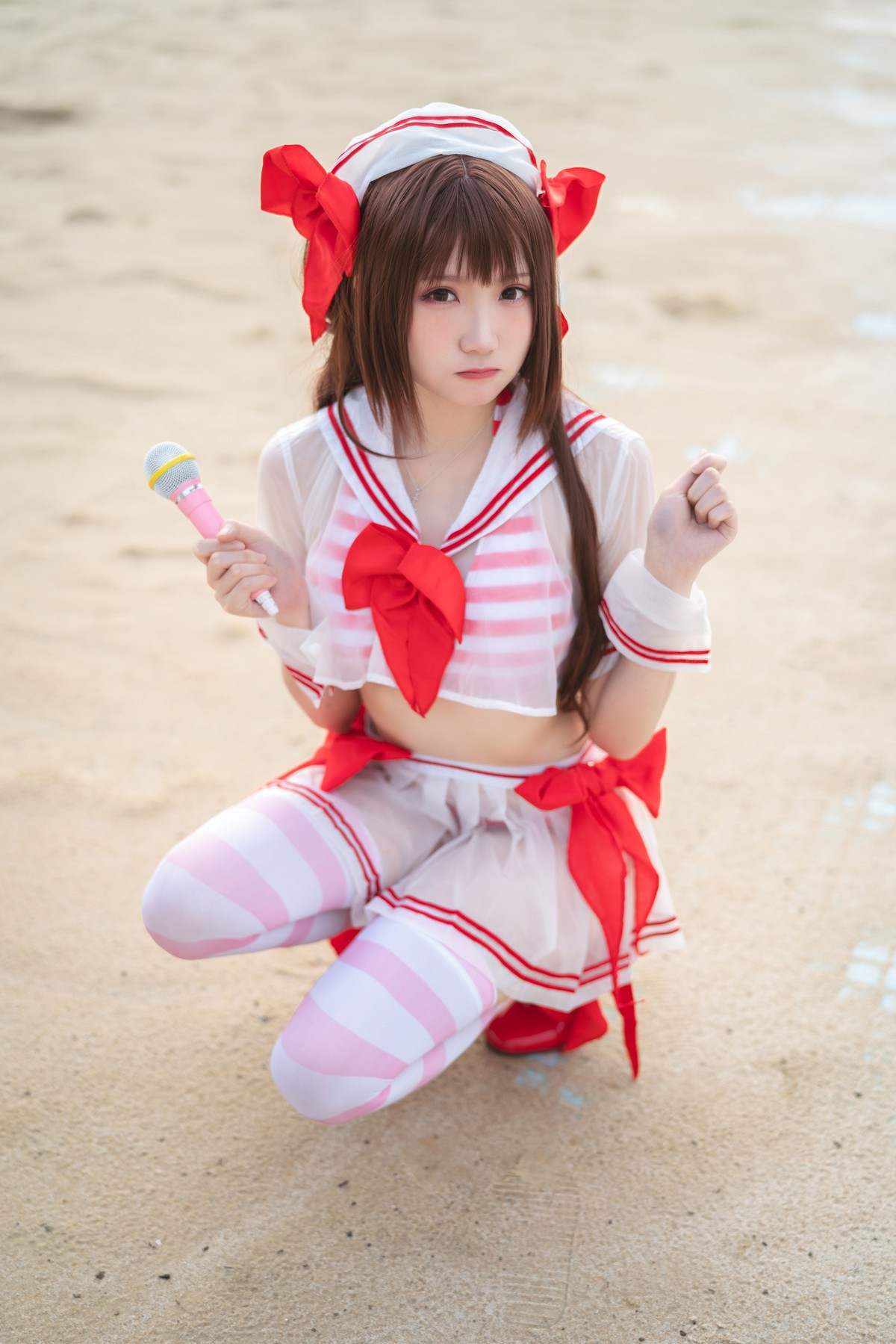 Cosplay 瓜希酱 岛村卯月 泳衣(17)
