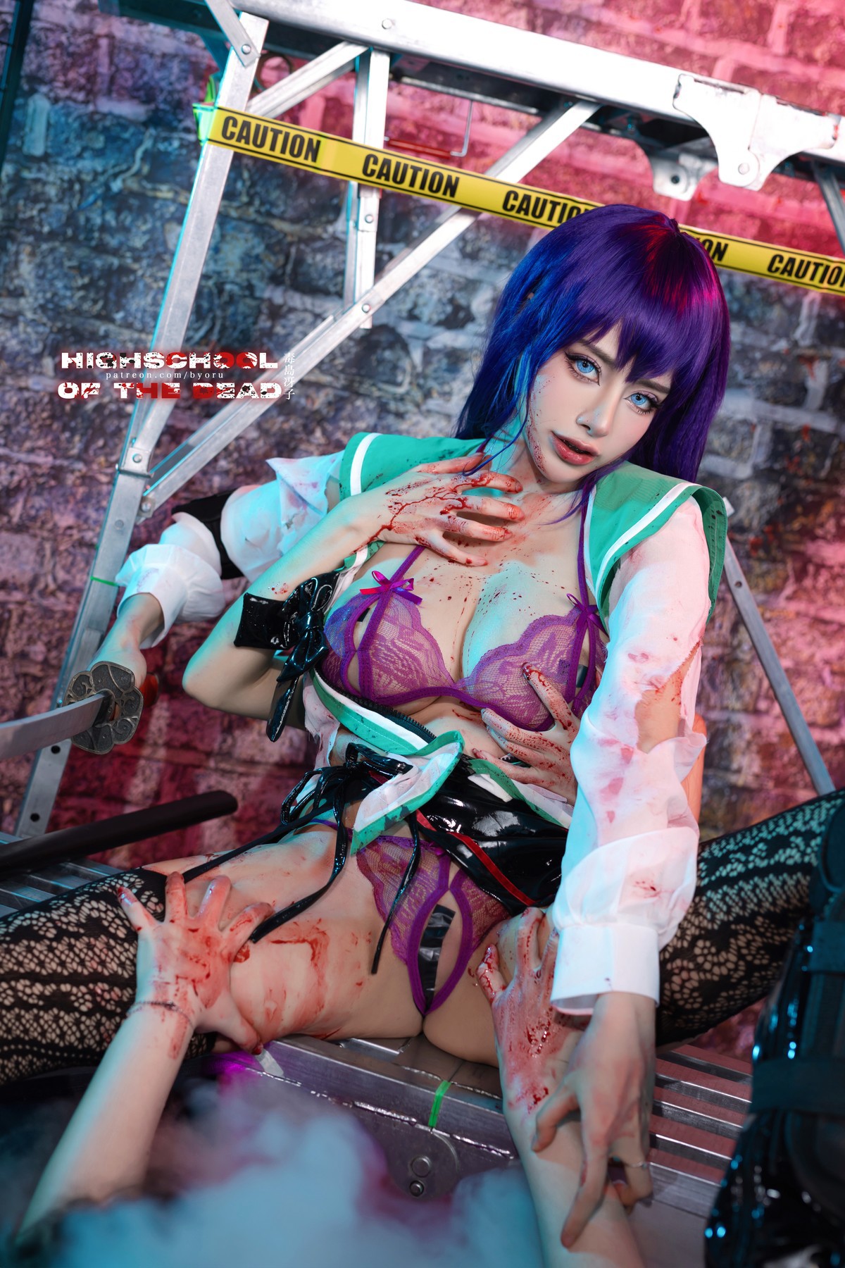 Cosplay 日本性感萝莉Byoru Saeko Busujima(26)