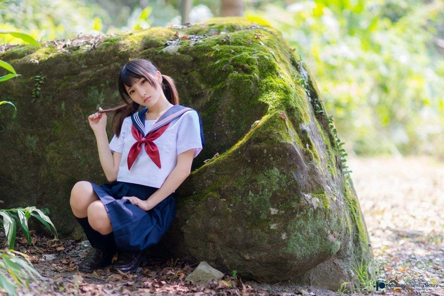 [小丁Patron] High School Girl with Pretty Pussy 皮衣濕身誘惑 (Fantasy Factory)(27)
