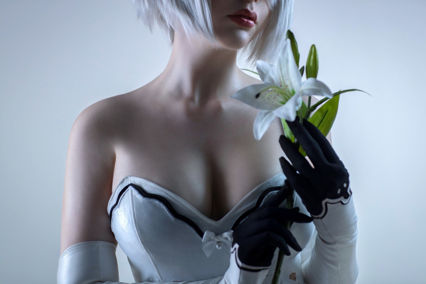 Cosplay Sayathefox 白毛狐狸 浴室诱惑(22)