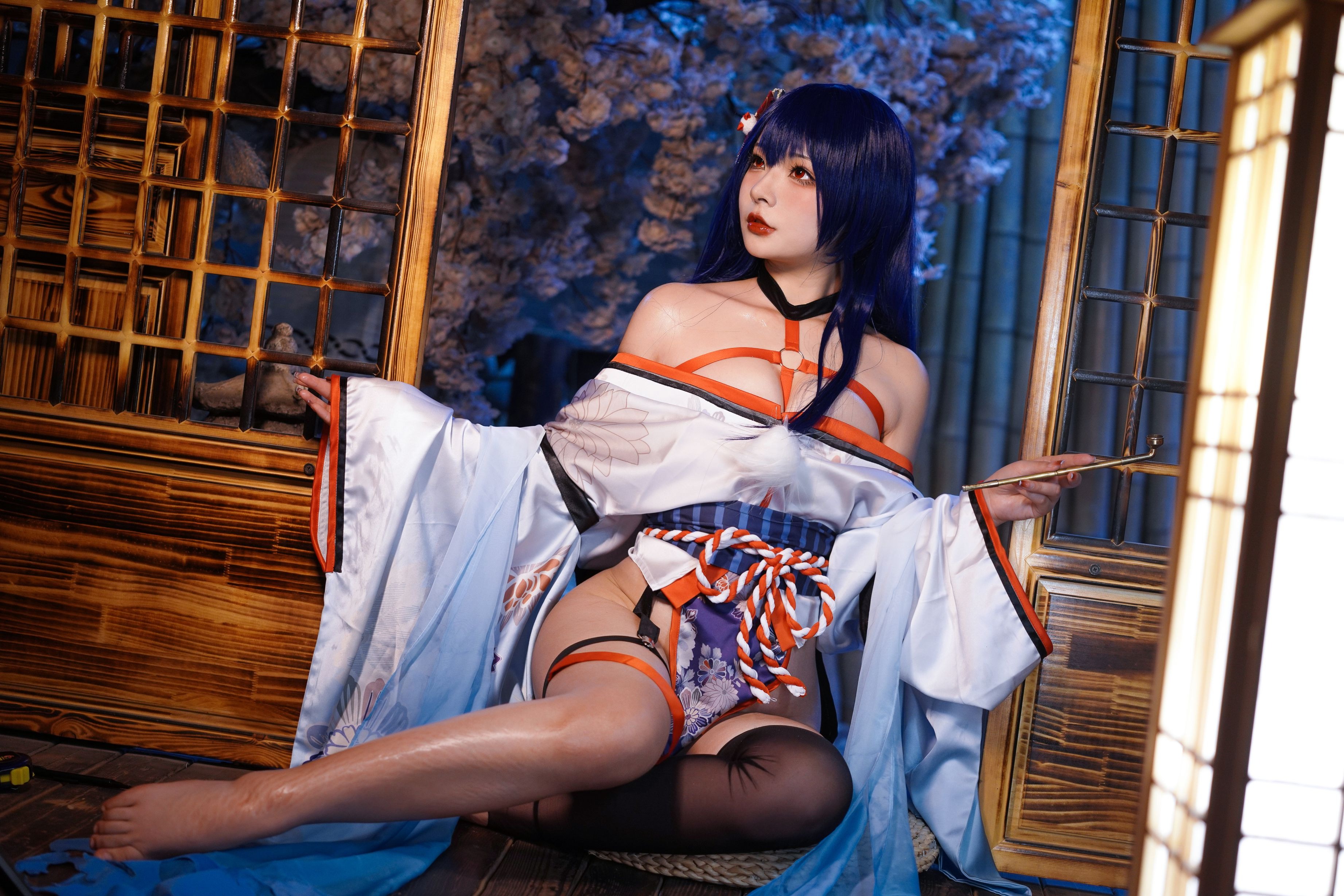 Yuuhui玉汇 Erophone Re 真子-和服抹油[82P](13)