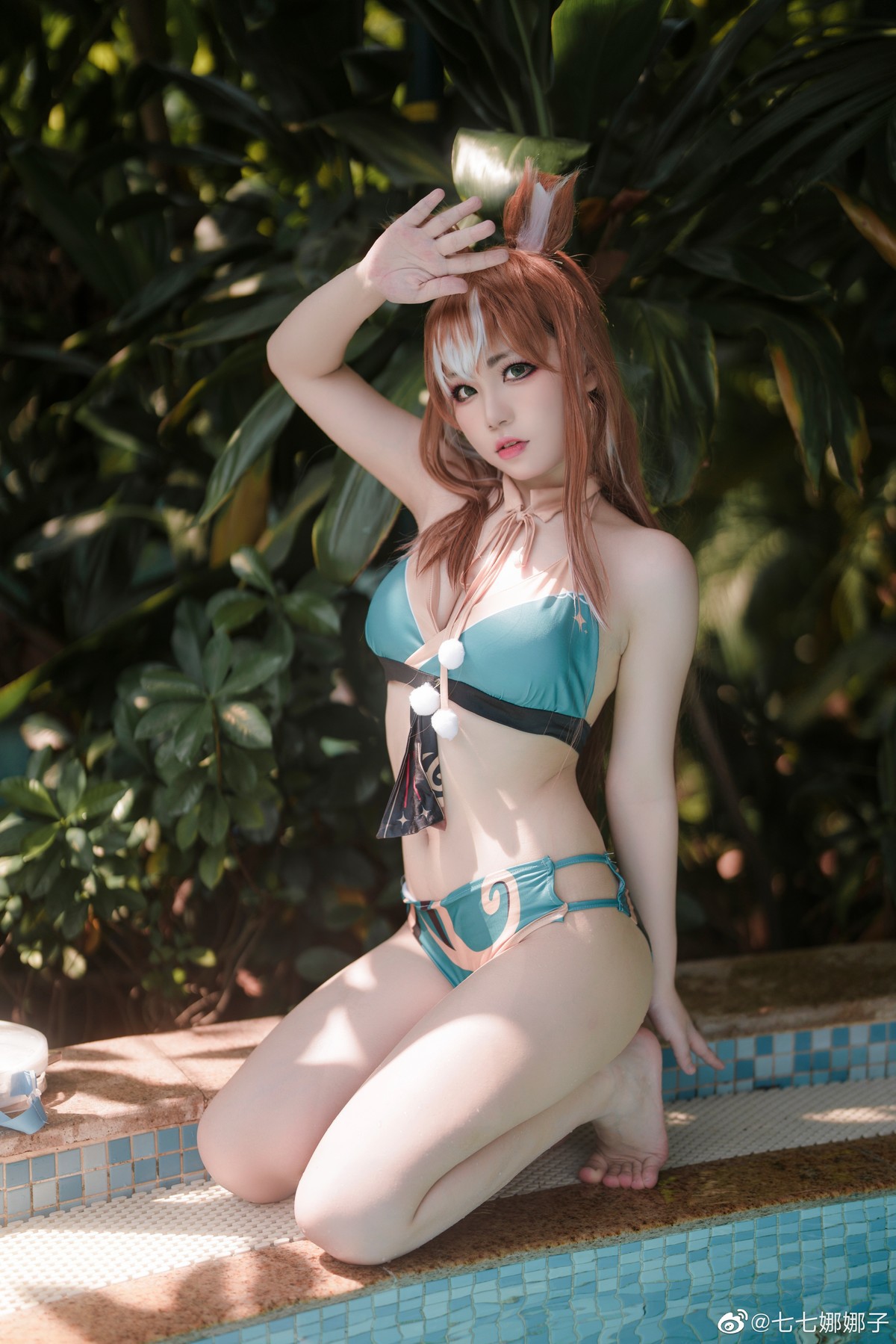 七七娜娜子 Cosplay 希娜吧 ​​​Swimsuit Ver(25)