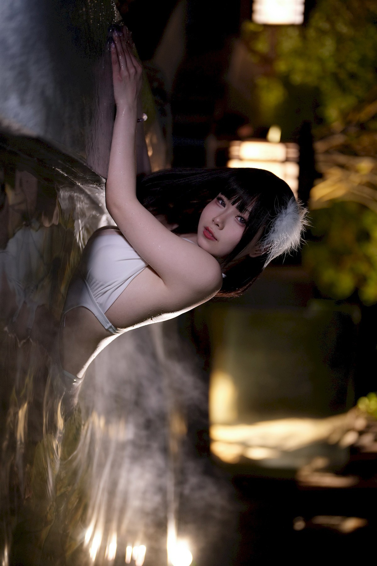 Cosplay 末夜787 白色泳装(2)