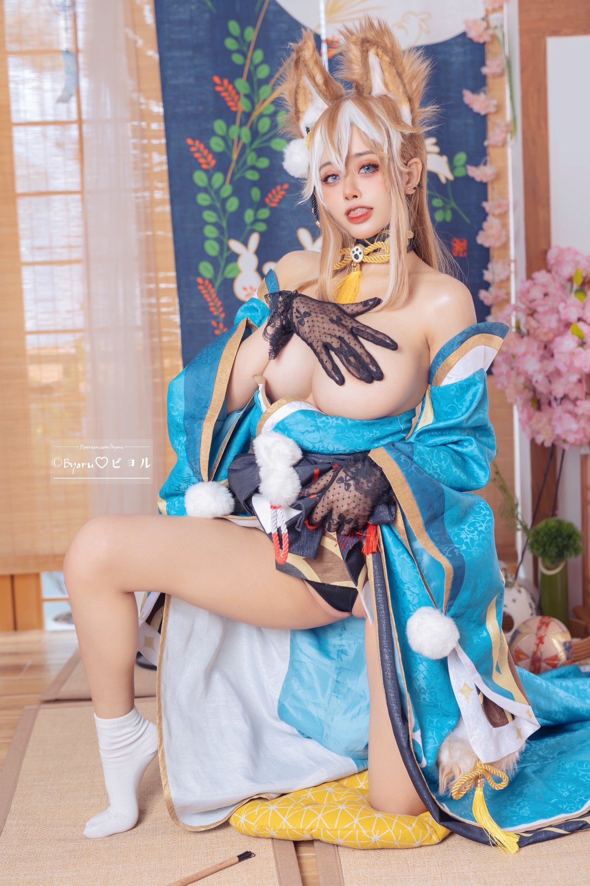 萝莉Byoru Cosplay Miss Hina Genshin Impact(24)