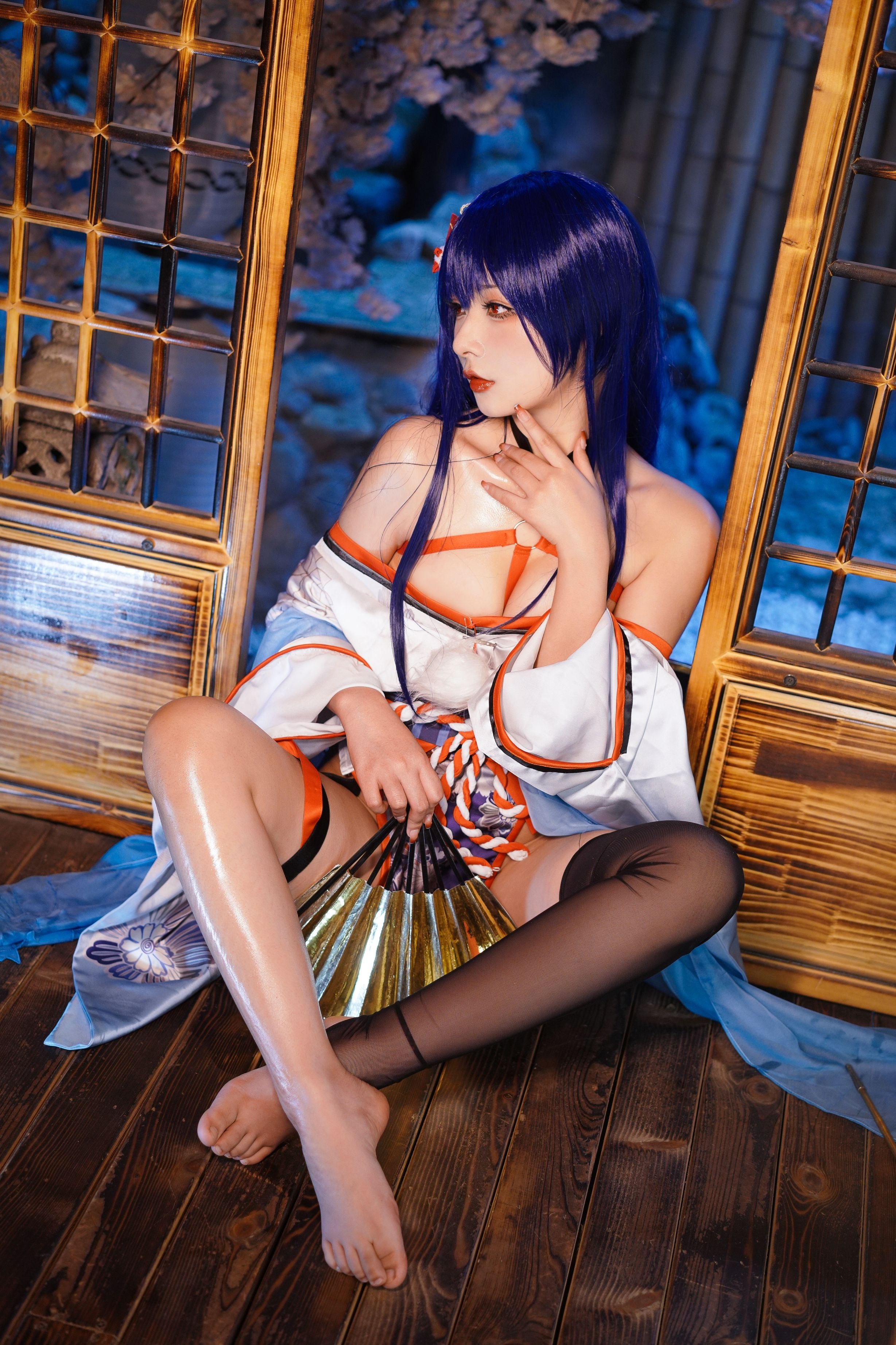 Yuuhui玉汇 Erophone Re 真子-和服抹油[82P](83)