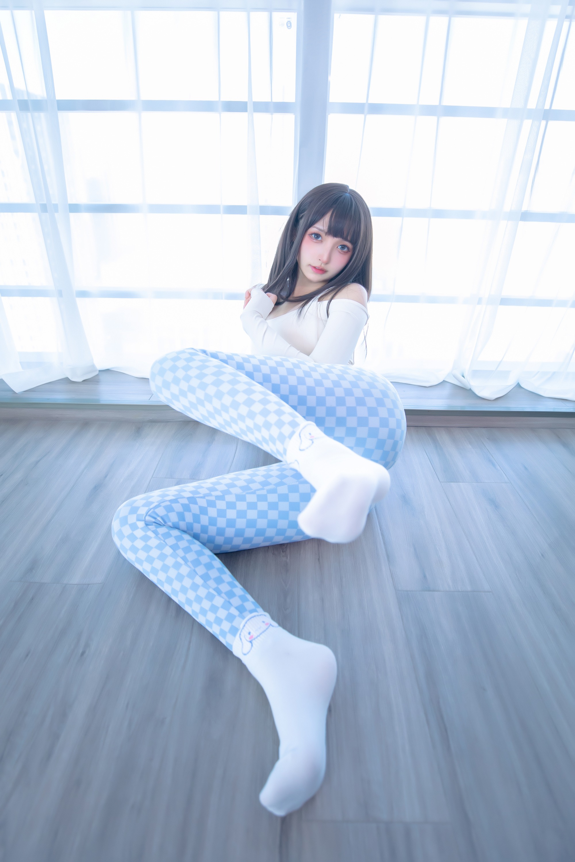神楽坂真冬 - NO.93 蓝白格 [75P-172MB](4)