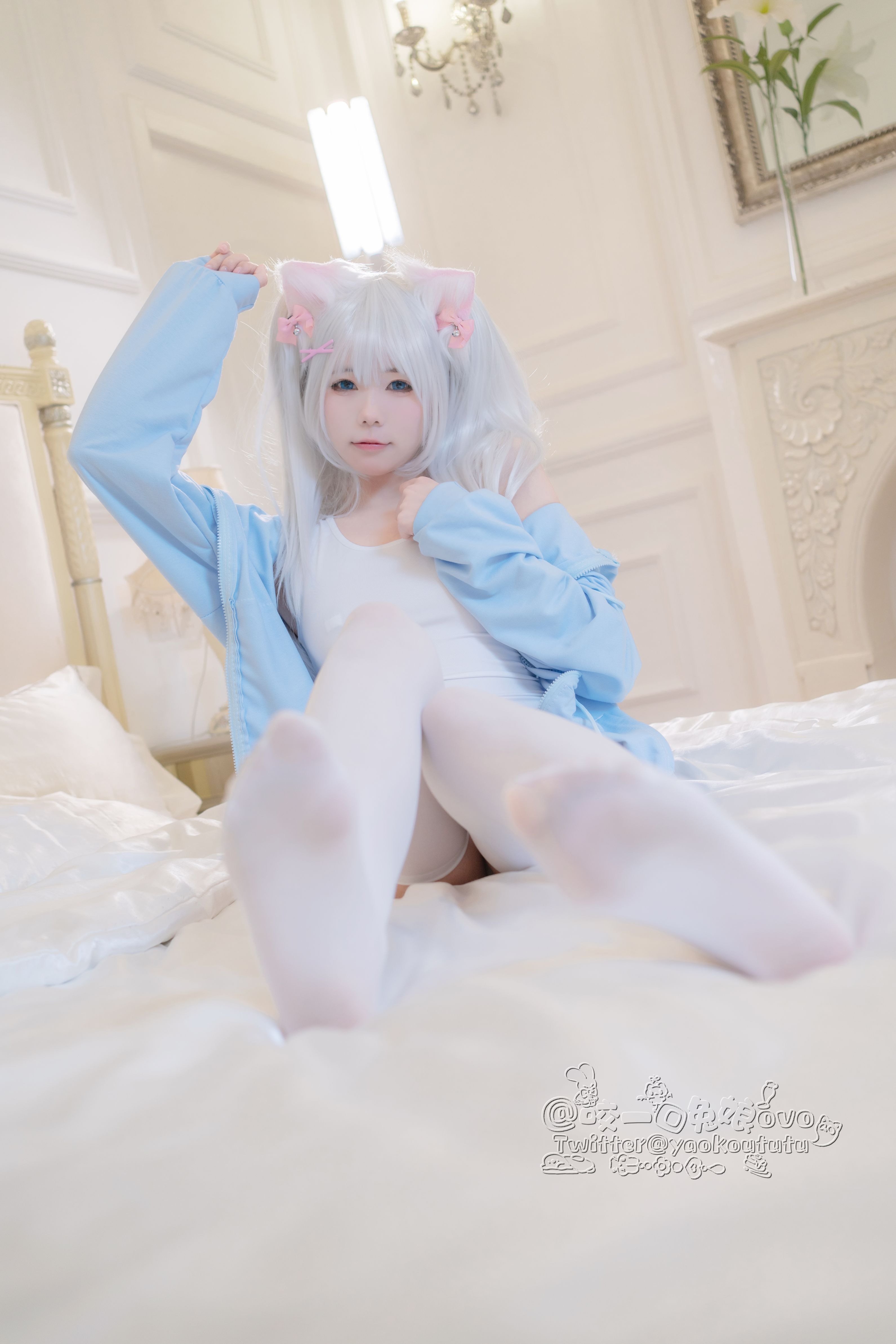 咬一口兔娘(黏黏团子兔) 做你的猫 56P+1V(6)