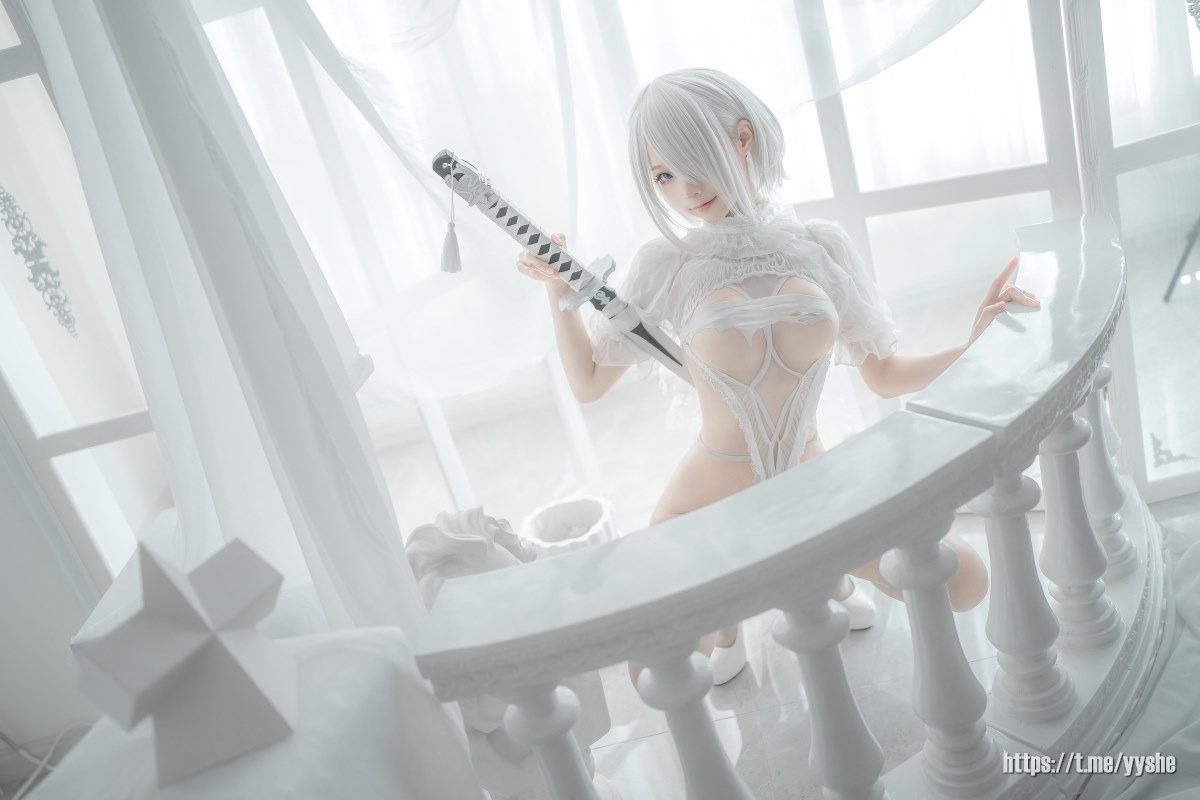 蠢沫沫 - 2B 白婚纱 [59P](13)