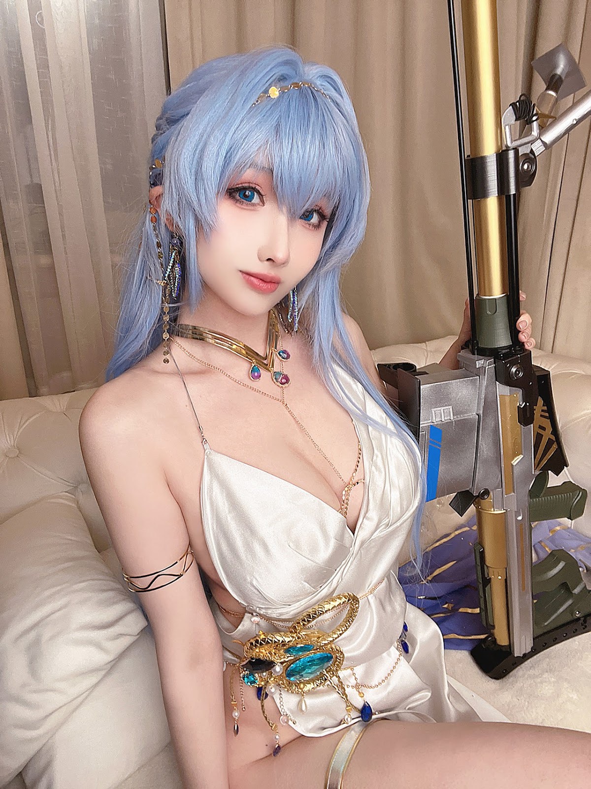 Cosplay Rioko凉凉子 海伦礼服(36)