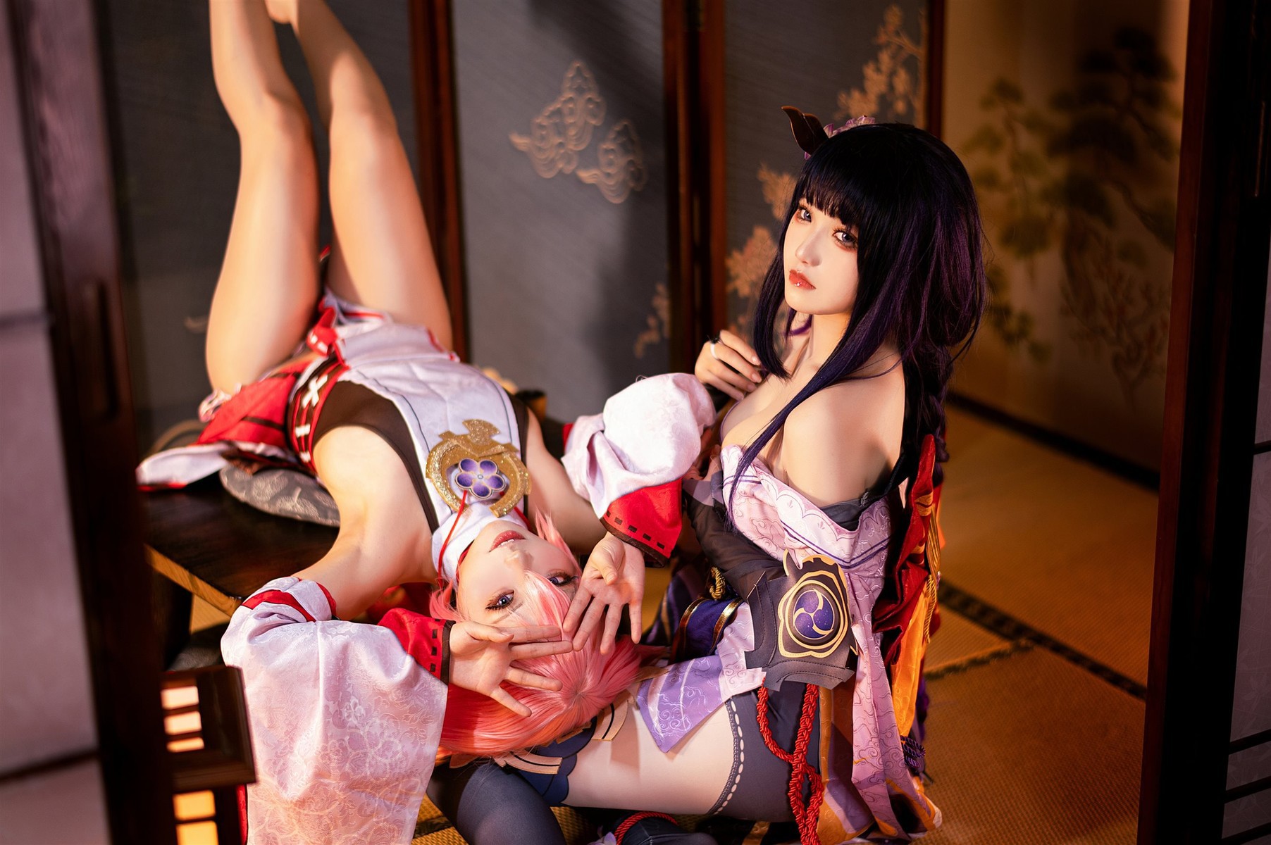 Cosplay 伊喵君 景三 八重 雷神 双倍快乐(5)