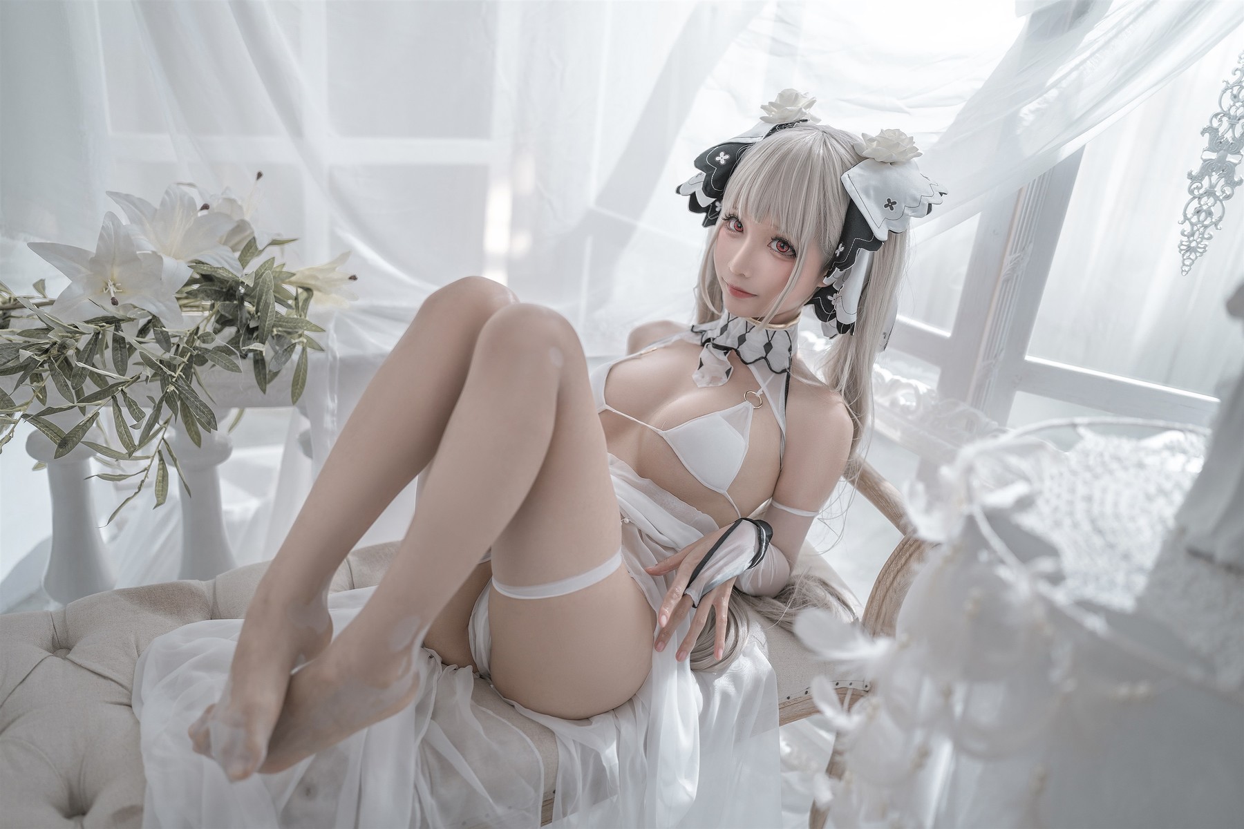 蠢沫沫 Cosplay 可畏婚纱(20)