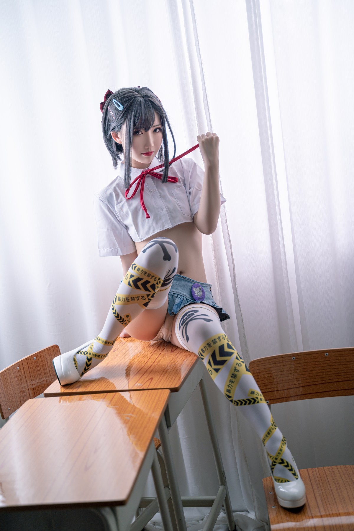 Cosplay 面饼仙儿 短校服胶带(25)