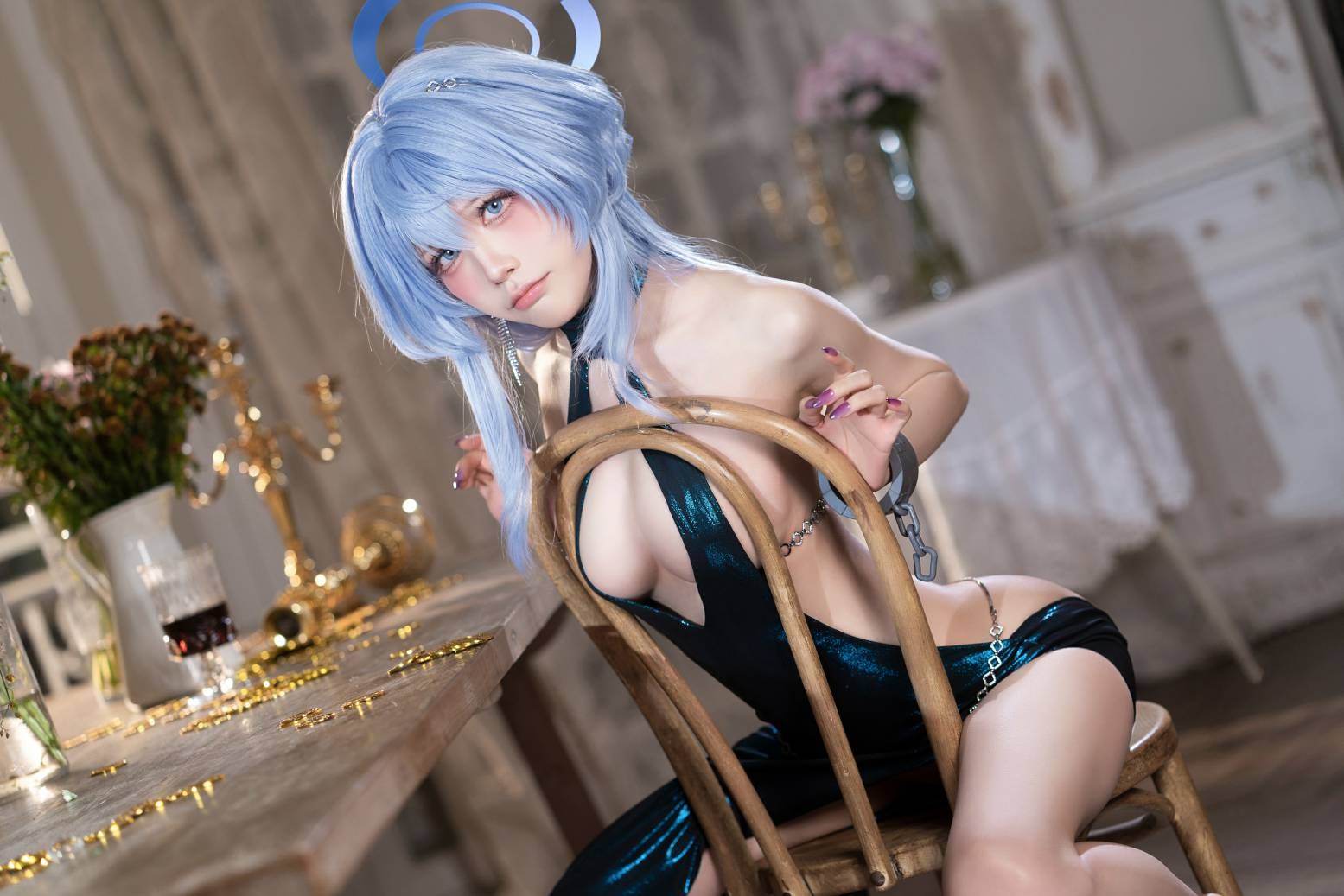 水淼aqua - 蔚蓝档案 天雨亚子礼服(5)