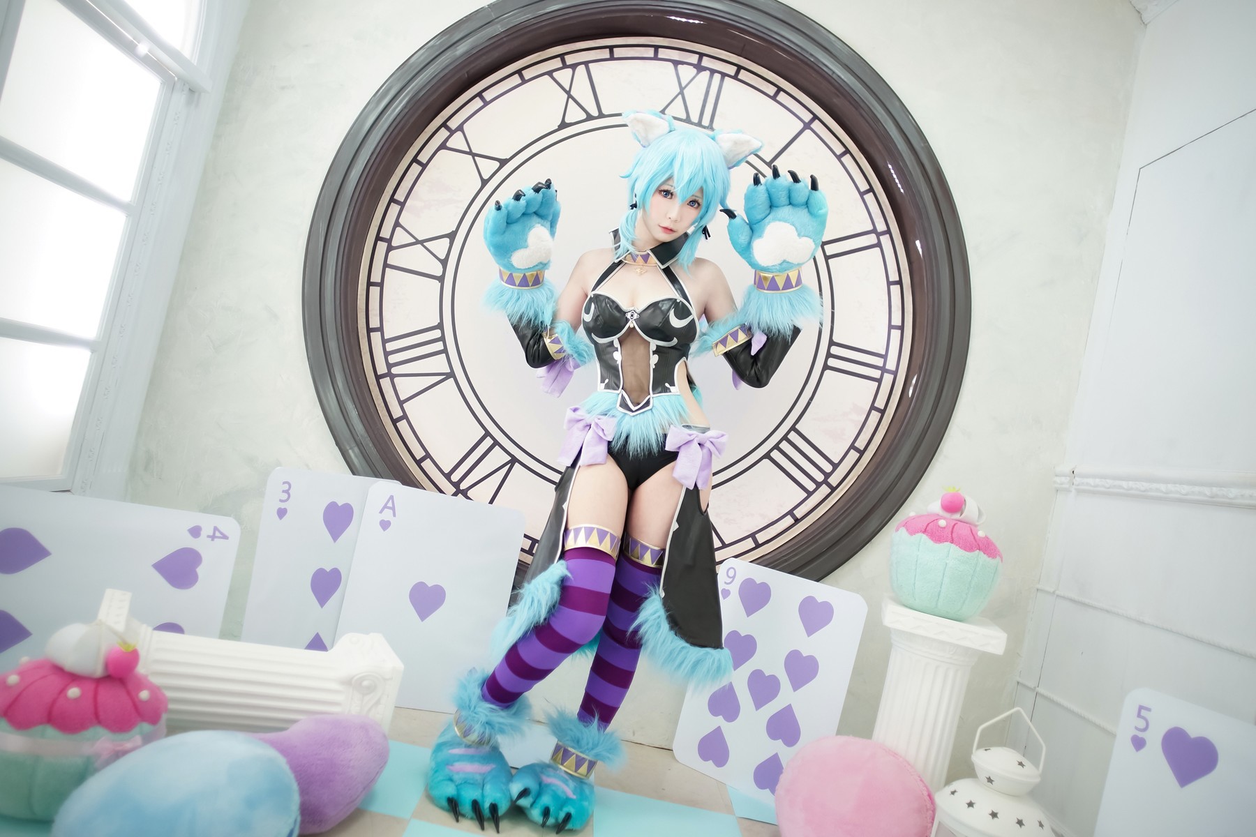 Cosplay ElyEE子 诗乃扑克猫(23)