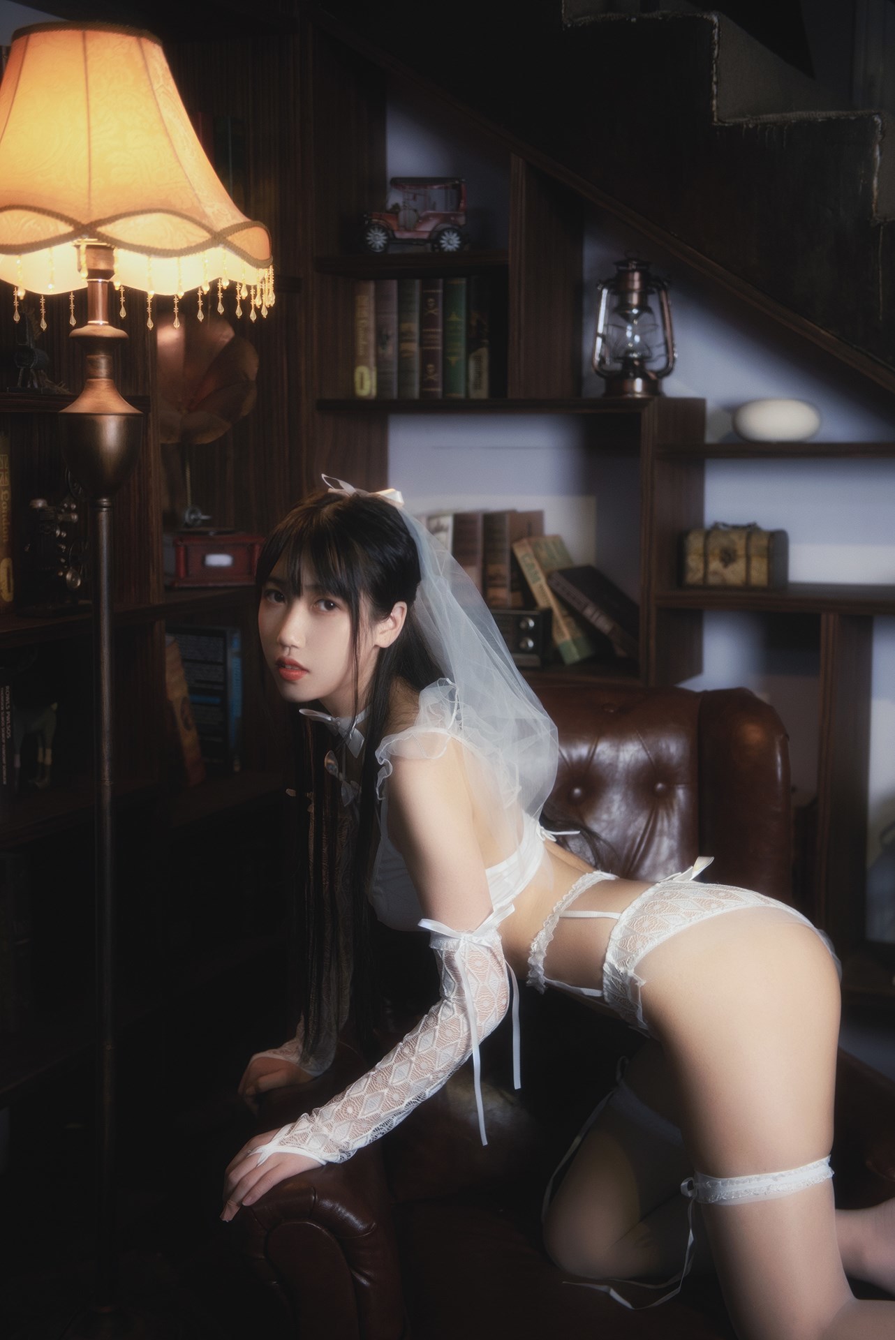 [不呆猫] 白色情趣婚纱(7)