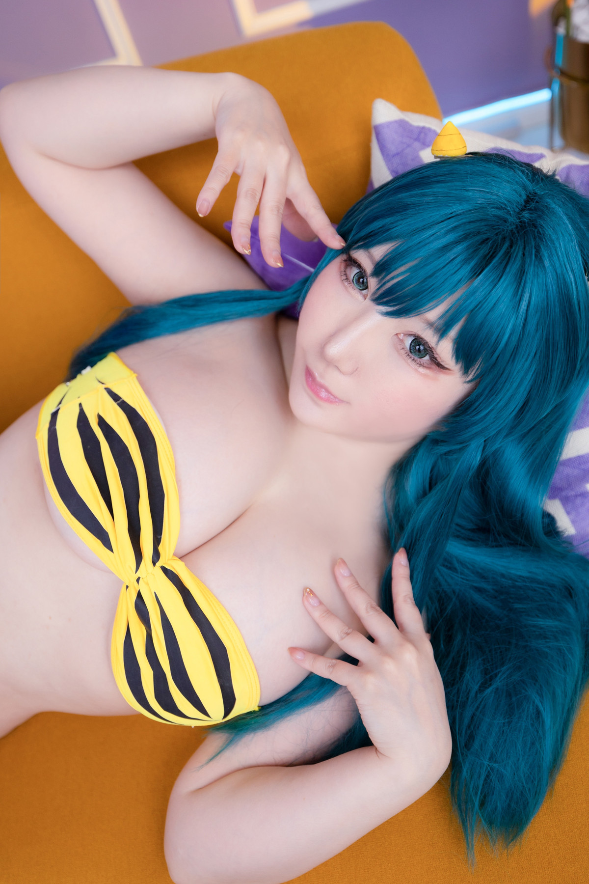 Cosplay SAKUサク Lum ラム うる星やつら Set.01(59)