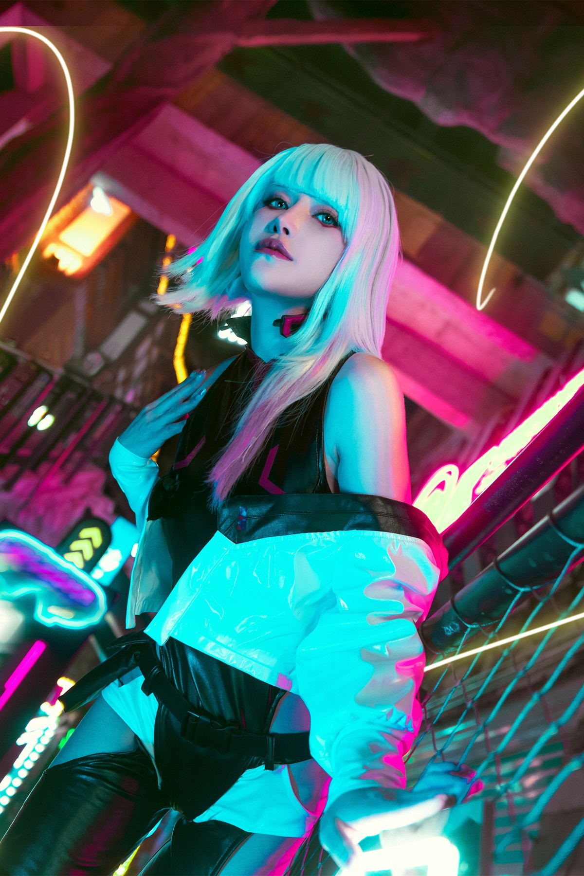 Cosplay 鹿八岁 赛博朋克：边缘行者 露西(2)