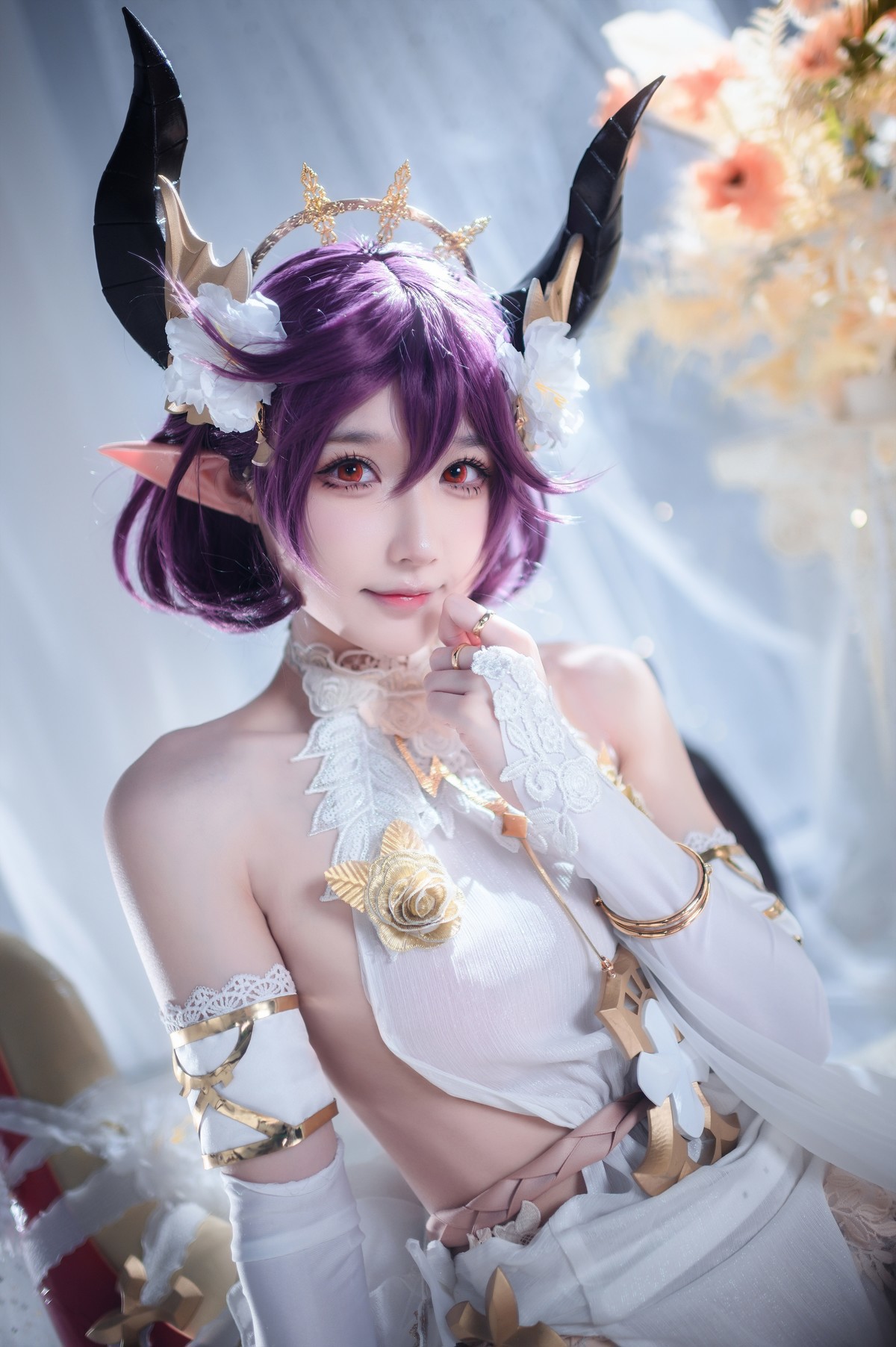 阿包也是兔娘 Cosplay 碧蓝幻想古蕾娅 龙娘(34)
