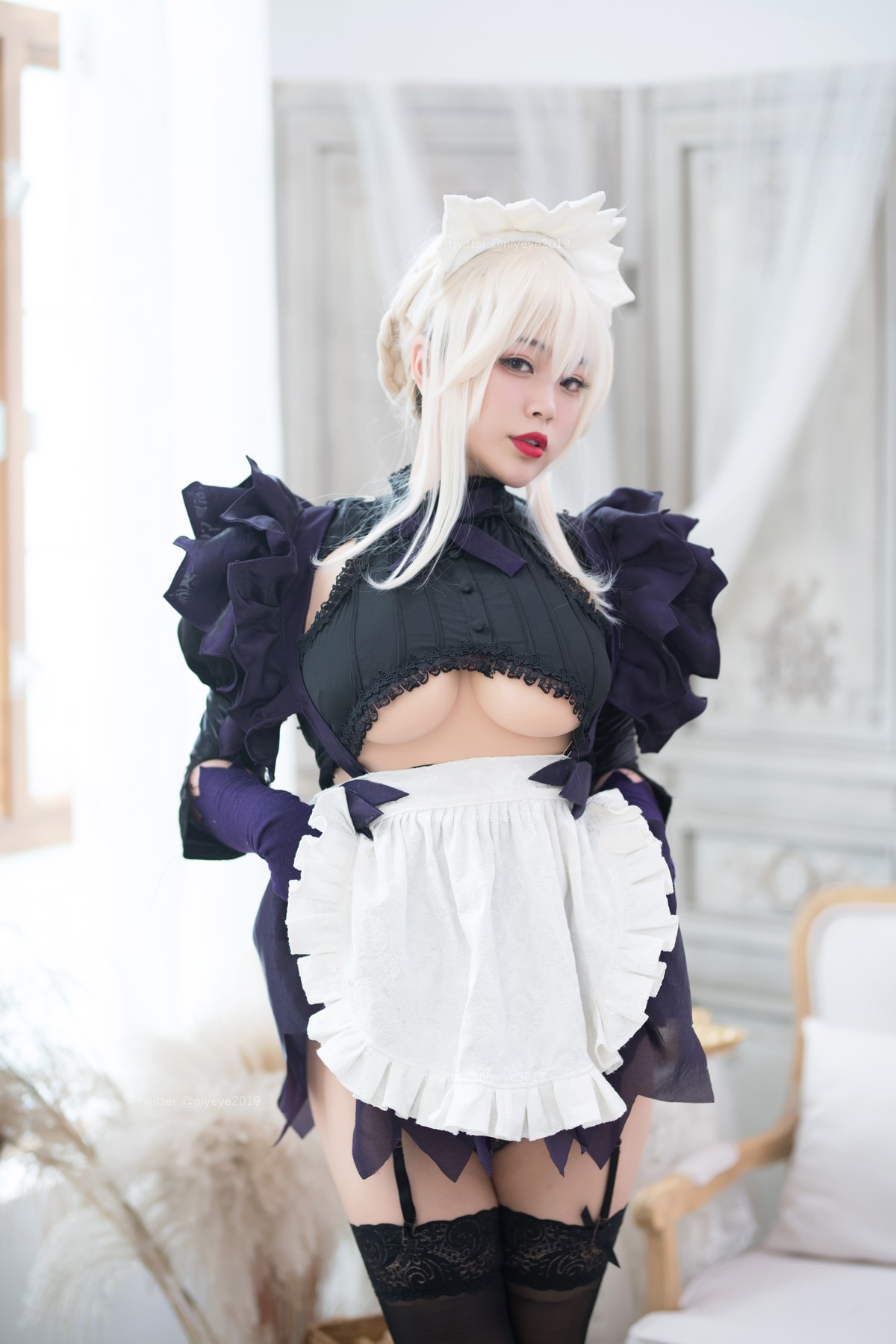 Cosplay 白烨 黑枪呆女仆(24)