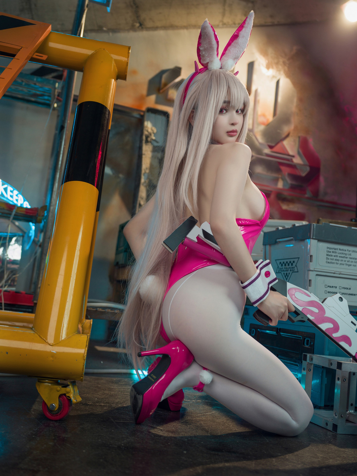 Cosplay 桜井宁宁 Viper Bunny 毒蛇兔女郎(13)