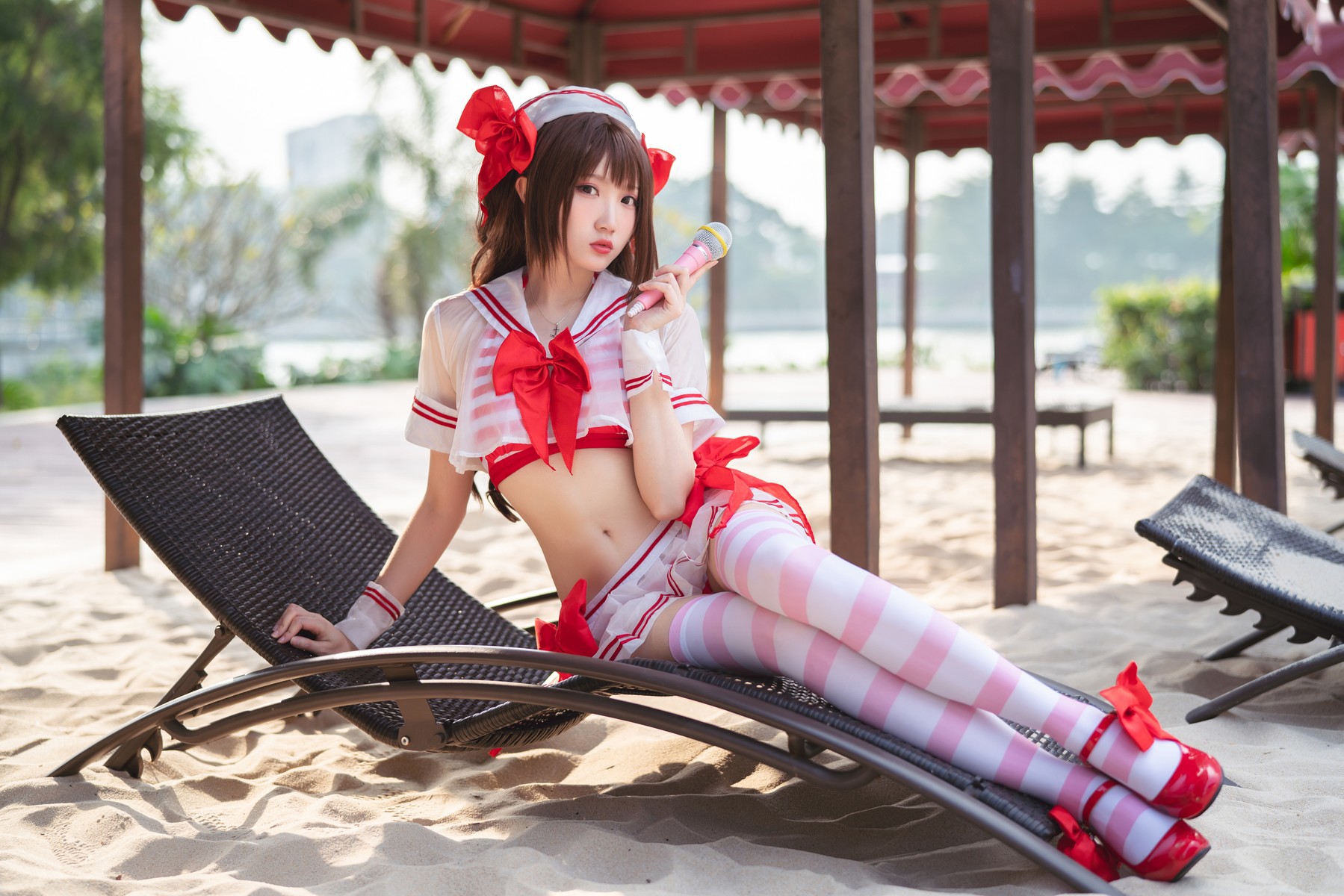 Cosplay 瓜希酱 岛村卯月 泳衣(25)