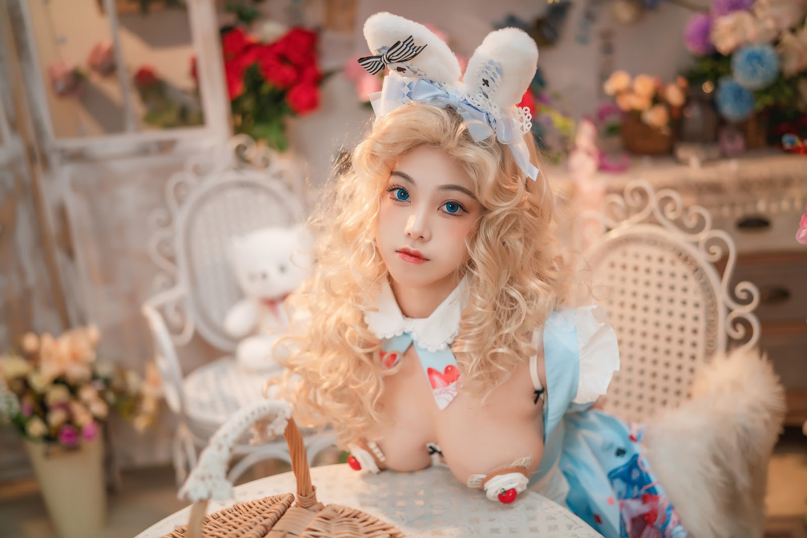 Cosplay 蜜汁猫裘 爱丽丝梦游仙境兔子先生(31)