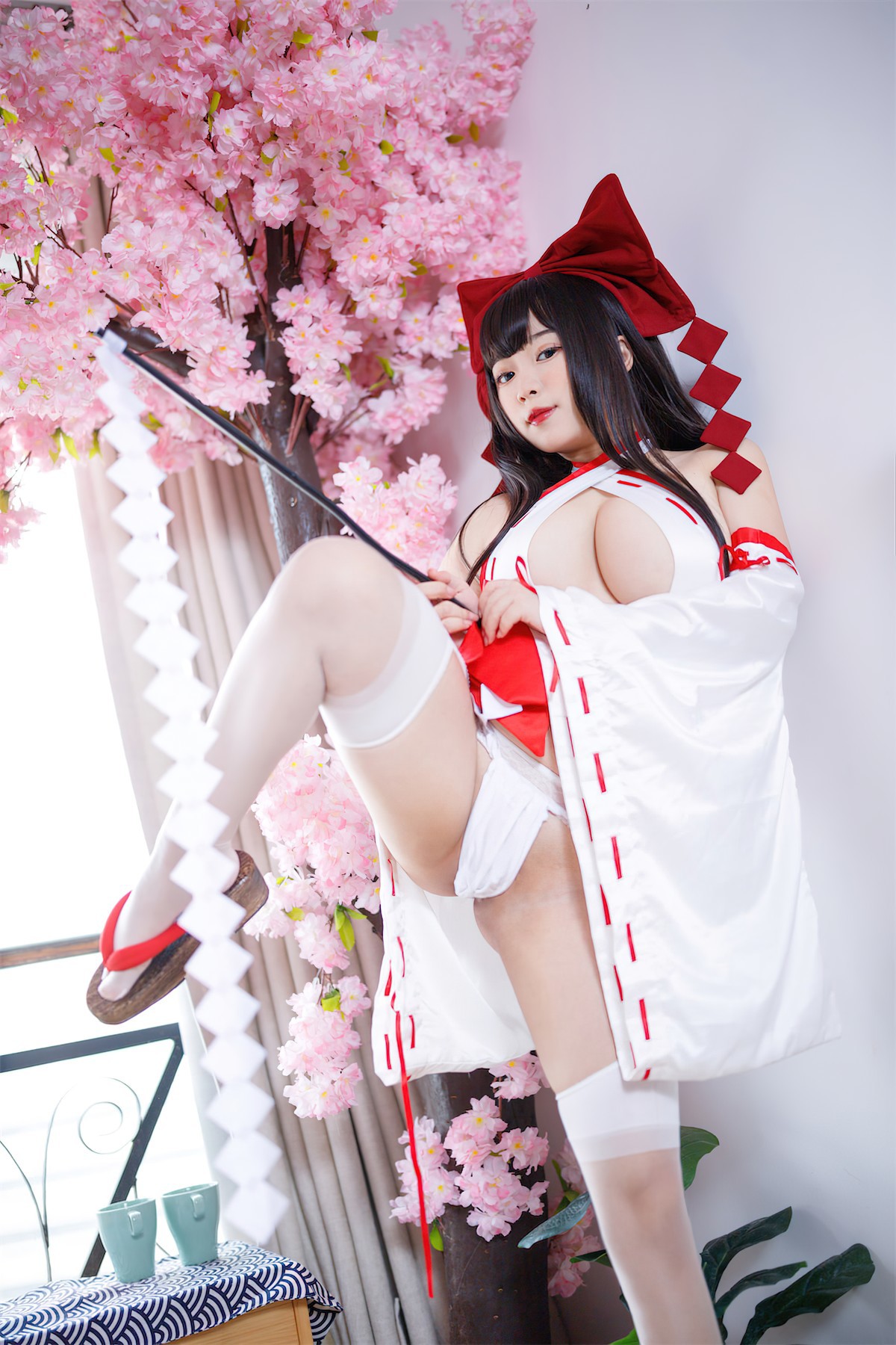 Cosplay 胡桃猫Kurumineko 欲望神社巫(37)