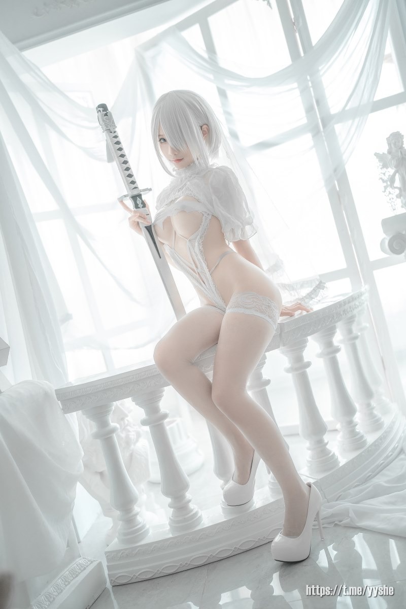 蠢沫沫 - 2B 白婚纱 [59P](5)