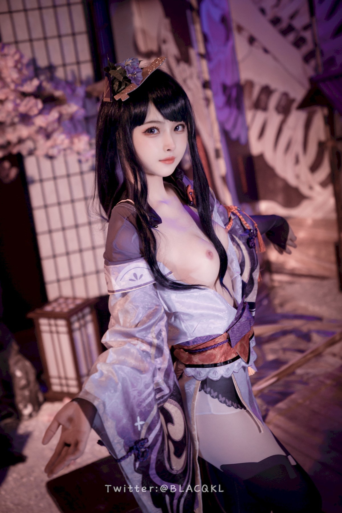 Cosplay 白莉愛吃巧克力 雷電將軍(36)