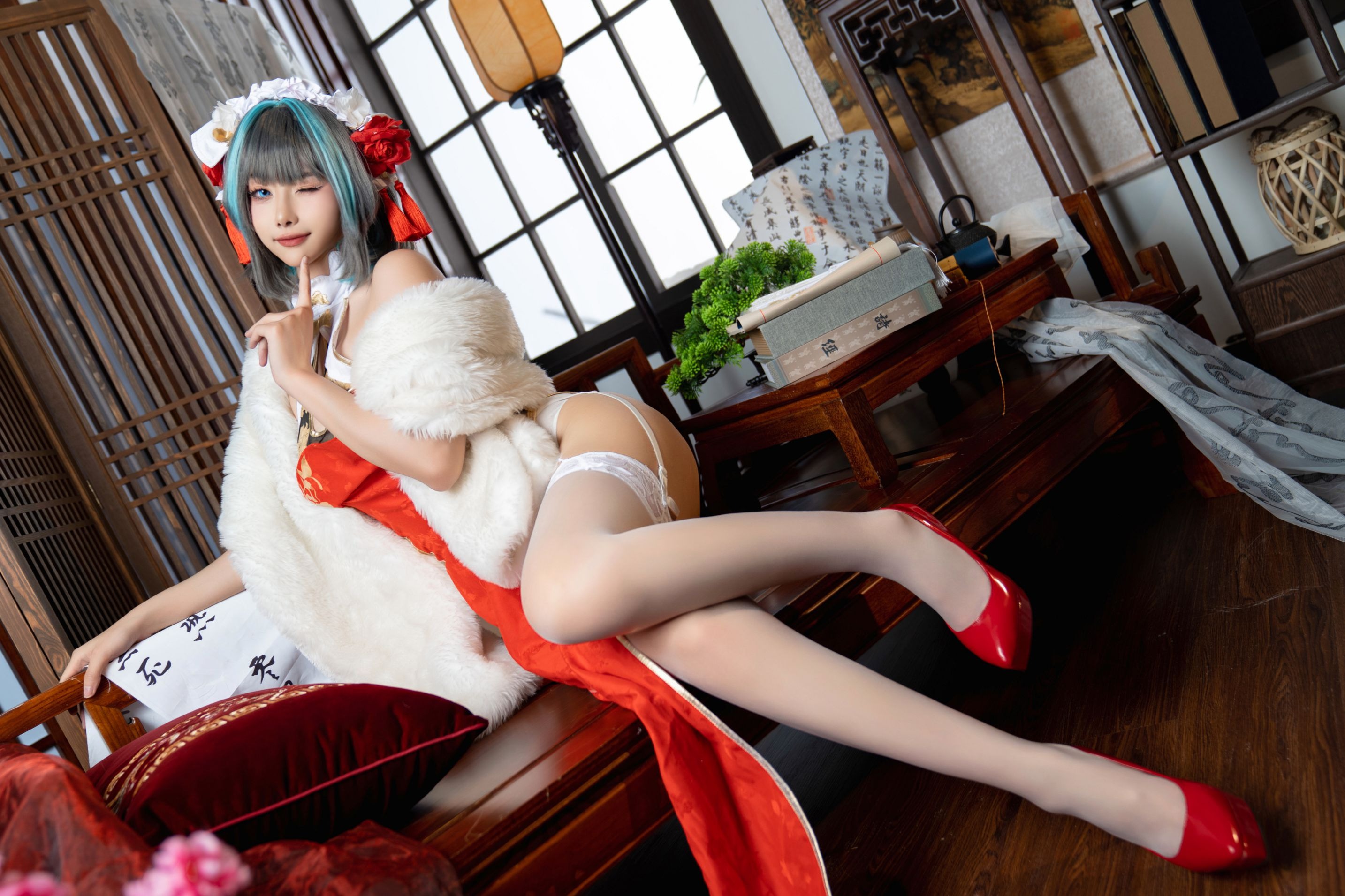 Momoko葵葵 柴郡本 礼服+旗袍 [70P-690MB](41)