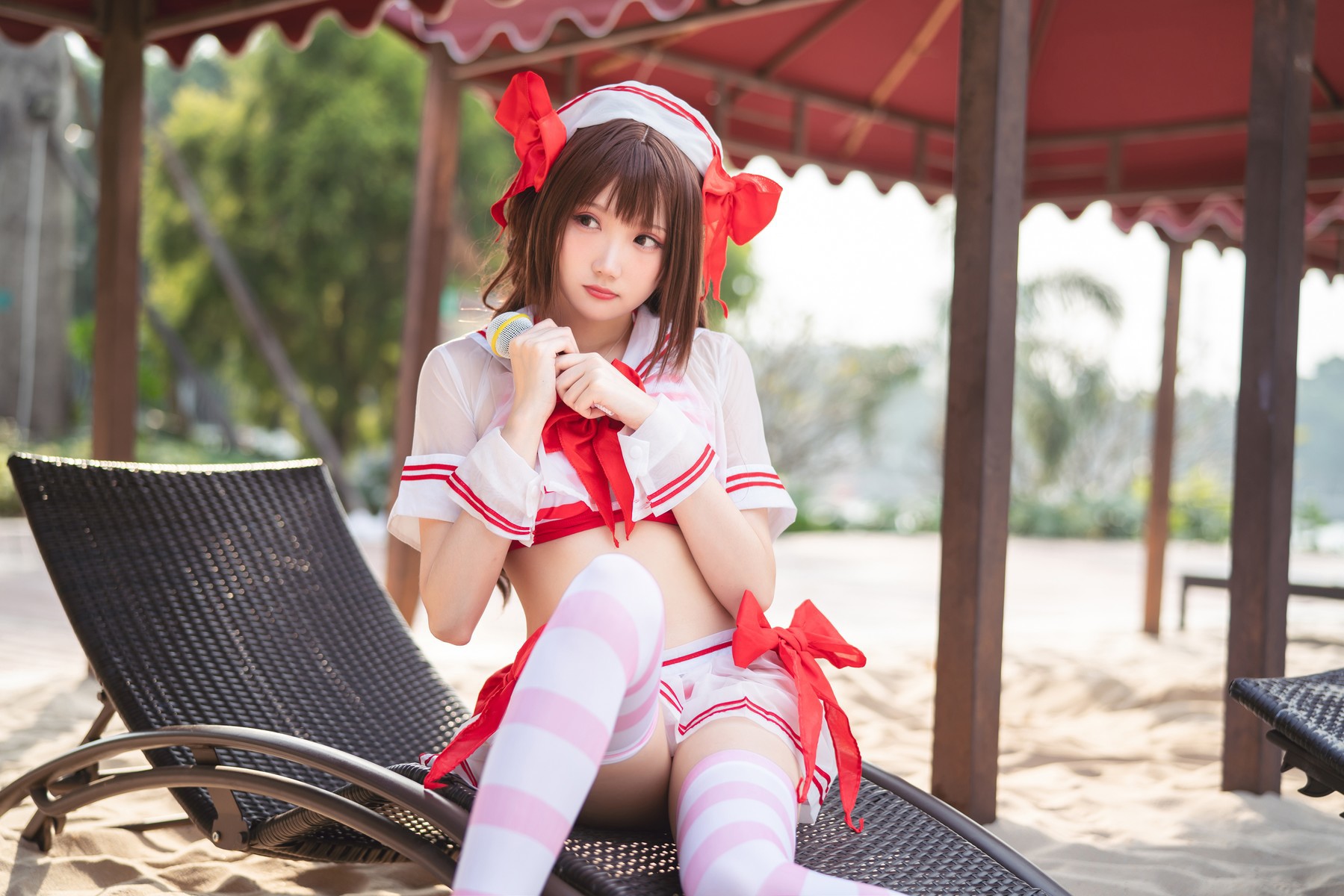 Cosplay 瓜希酱 岛村卯月 泳衣(26)