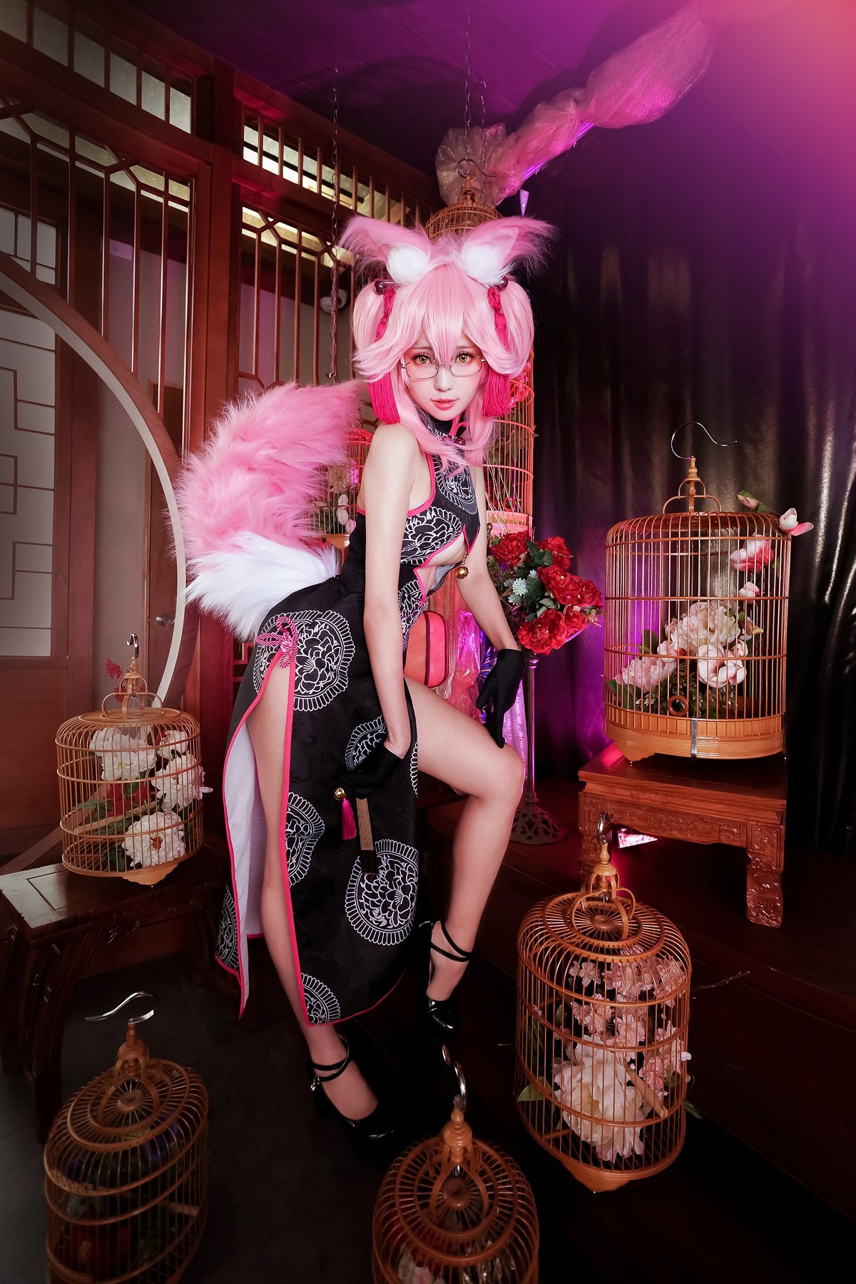 Cosplay ElyEE子 玉藻前旗袍(24)