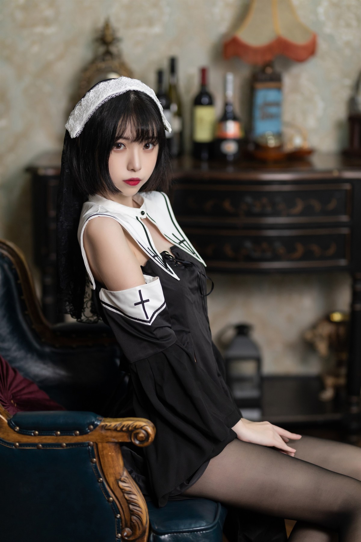 Cosplay 许岚 叁月life 暗黑修女(33)