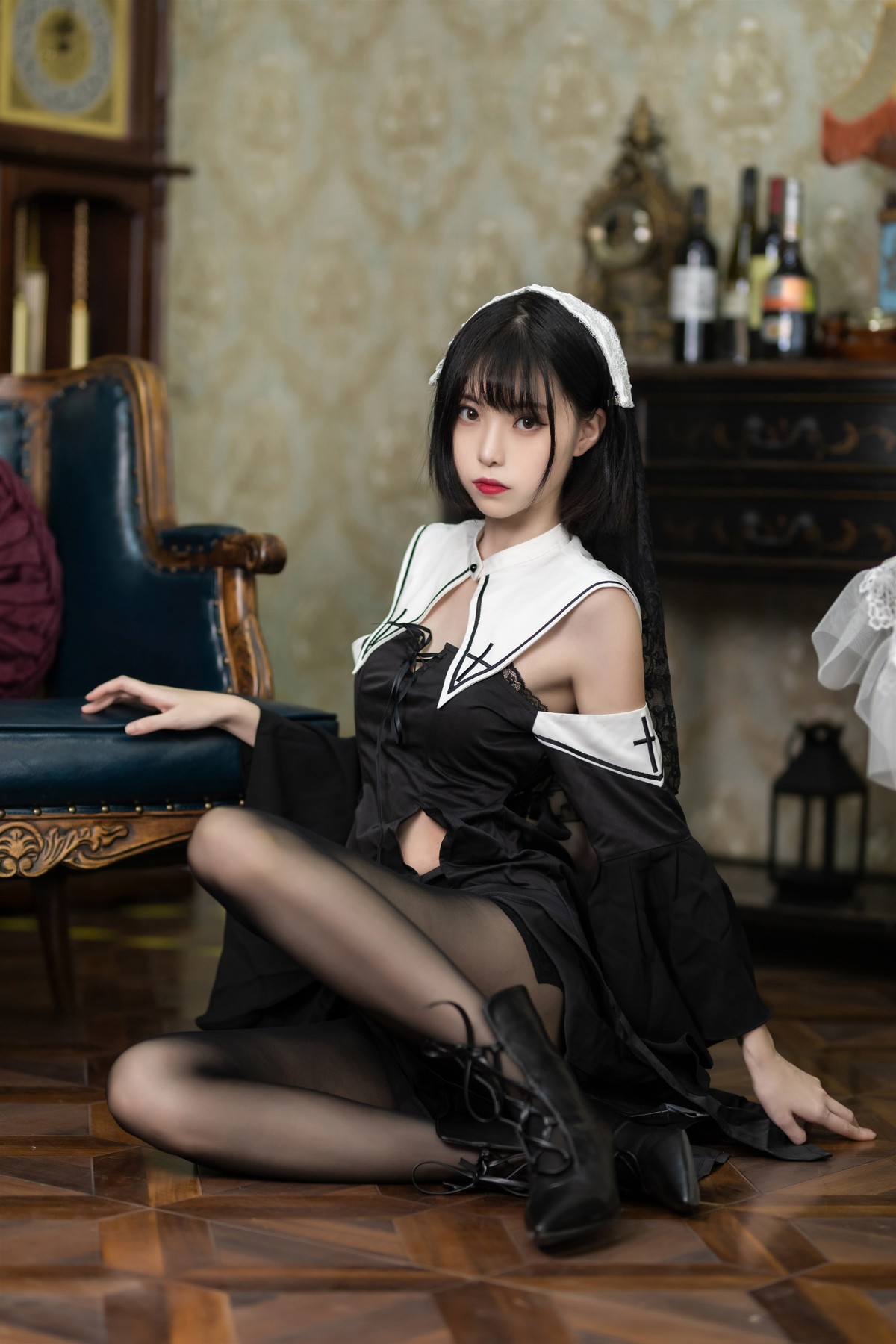 Cosplay 许岚 叁月life 暗黑修女(16)