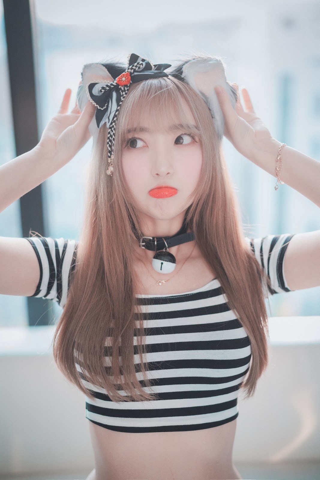 Hanari 하나리, [DJAWA] Catgirl in Stripes Set.01(10)