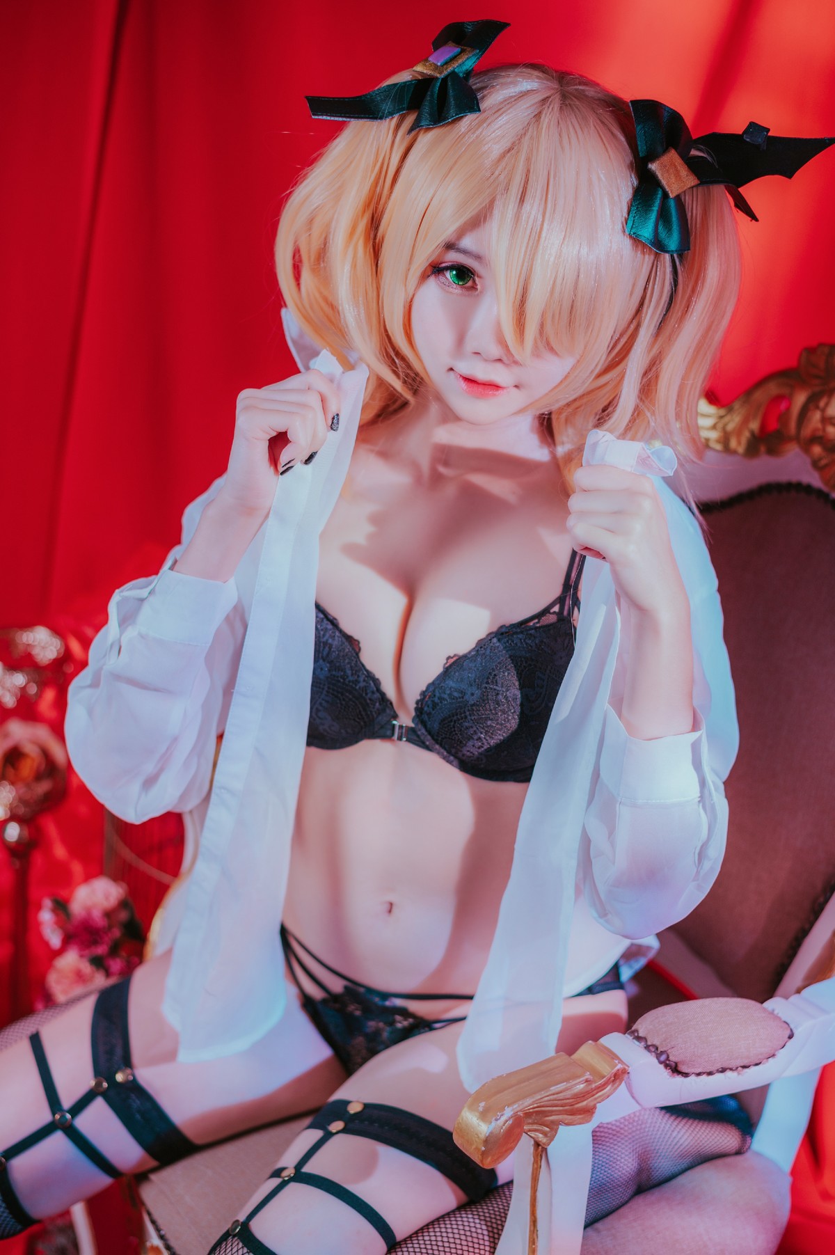 Cosplay Sally多啦雪 Fischl Gothic Lingerie(3)