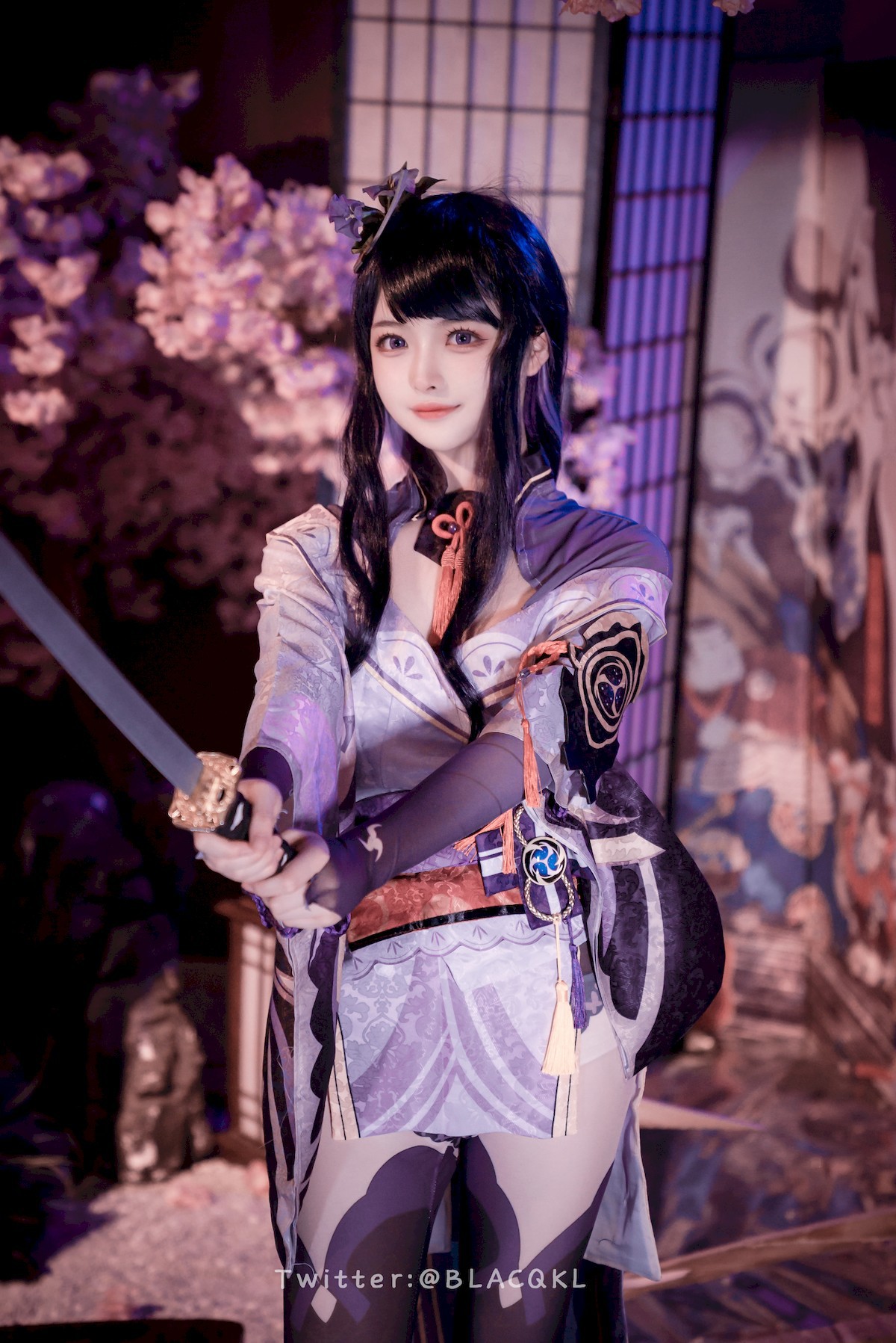 Cosplay 白莉愛吃巧克力 雷電將軍(20)