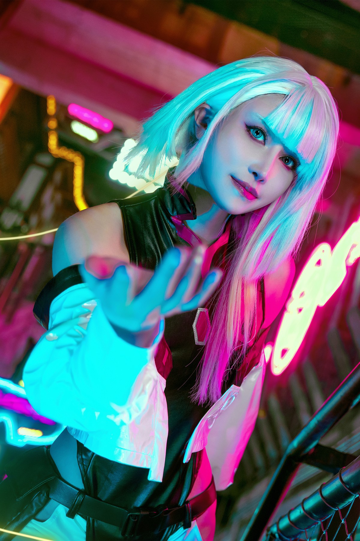 Cosplay 鹿八岁 赛博朋克：边缘行者 露西(3)