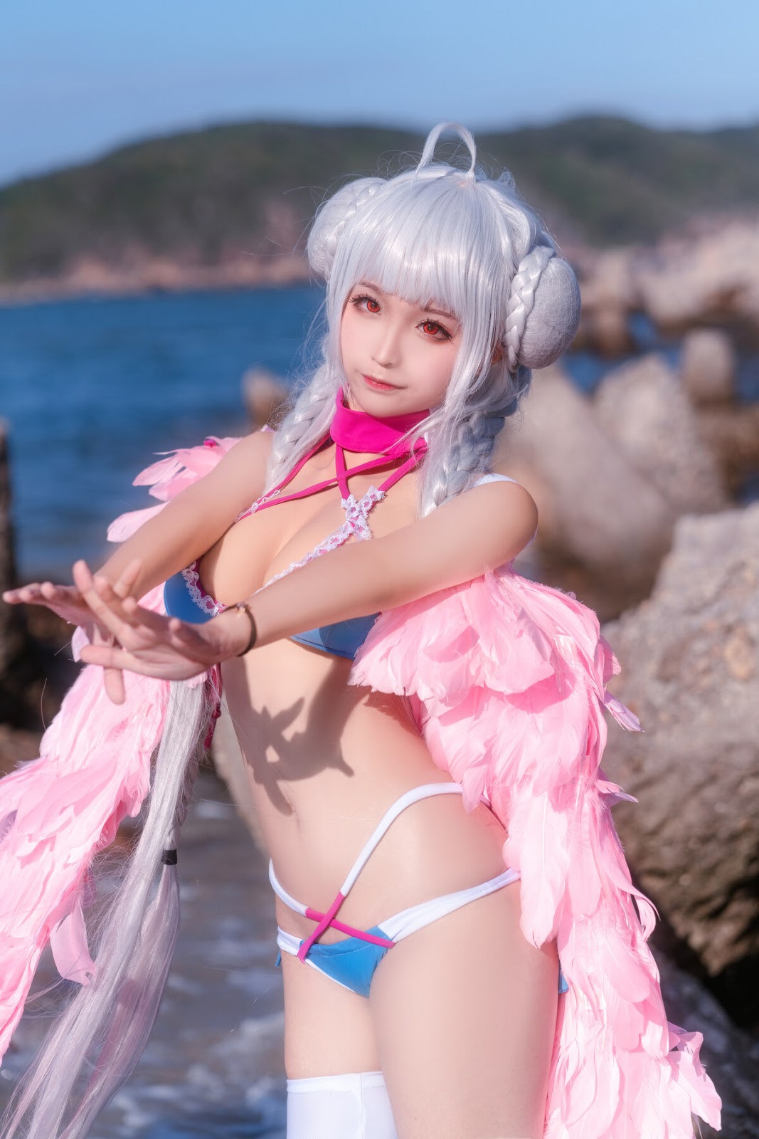 Cosplay [蠢沫沫] 可畏 ( Formidable &#8211; Azur Lane )(35)