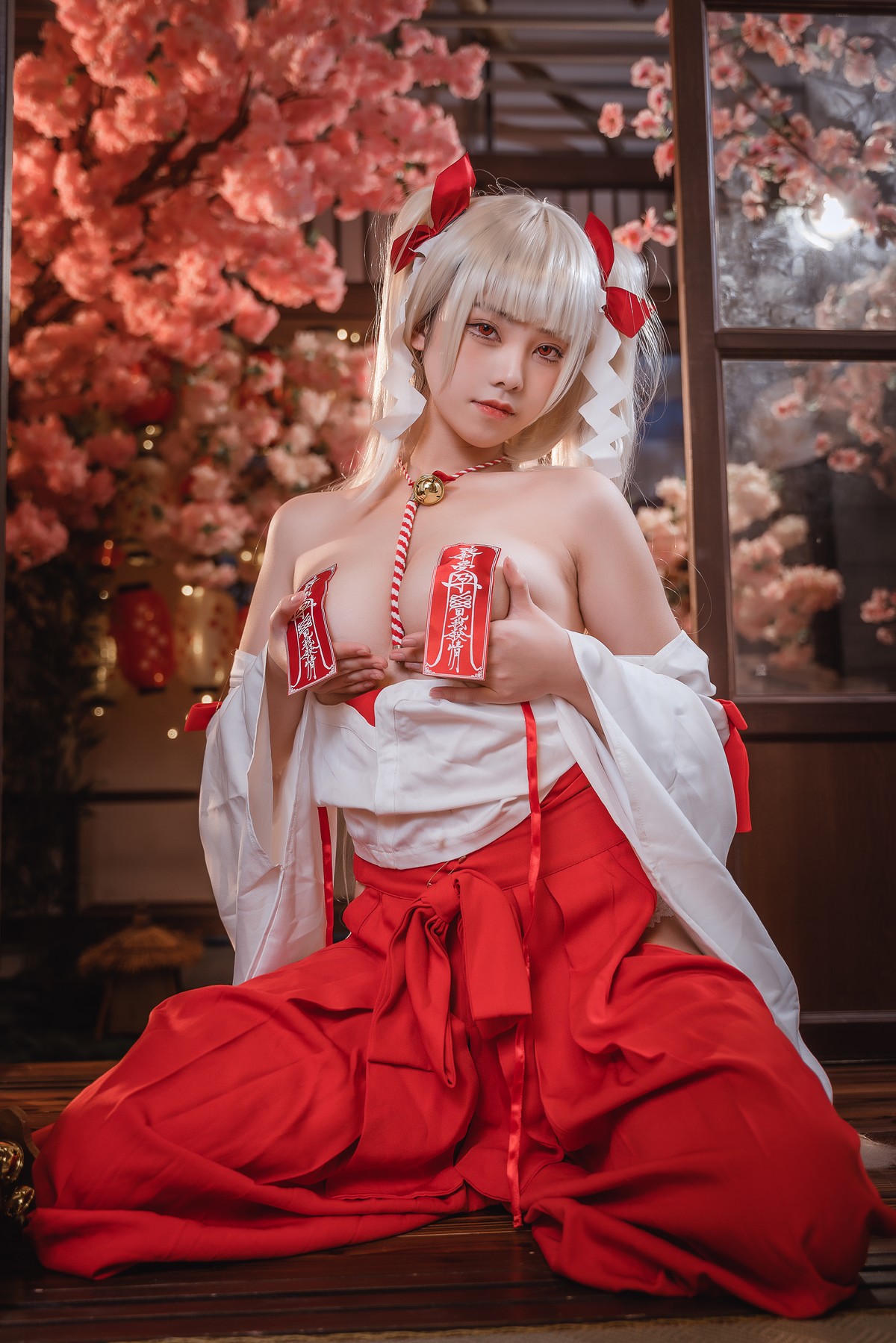 蜜汁猫裘 Cosplay 可畏巫女(15)